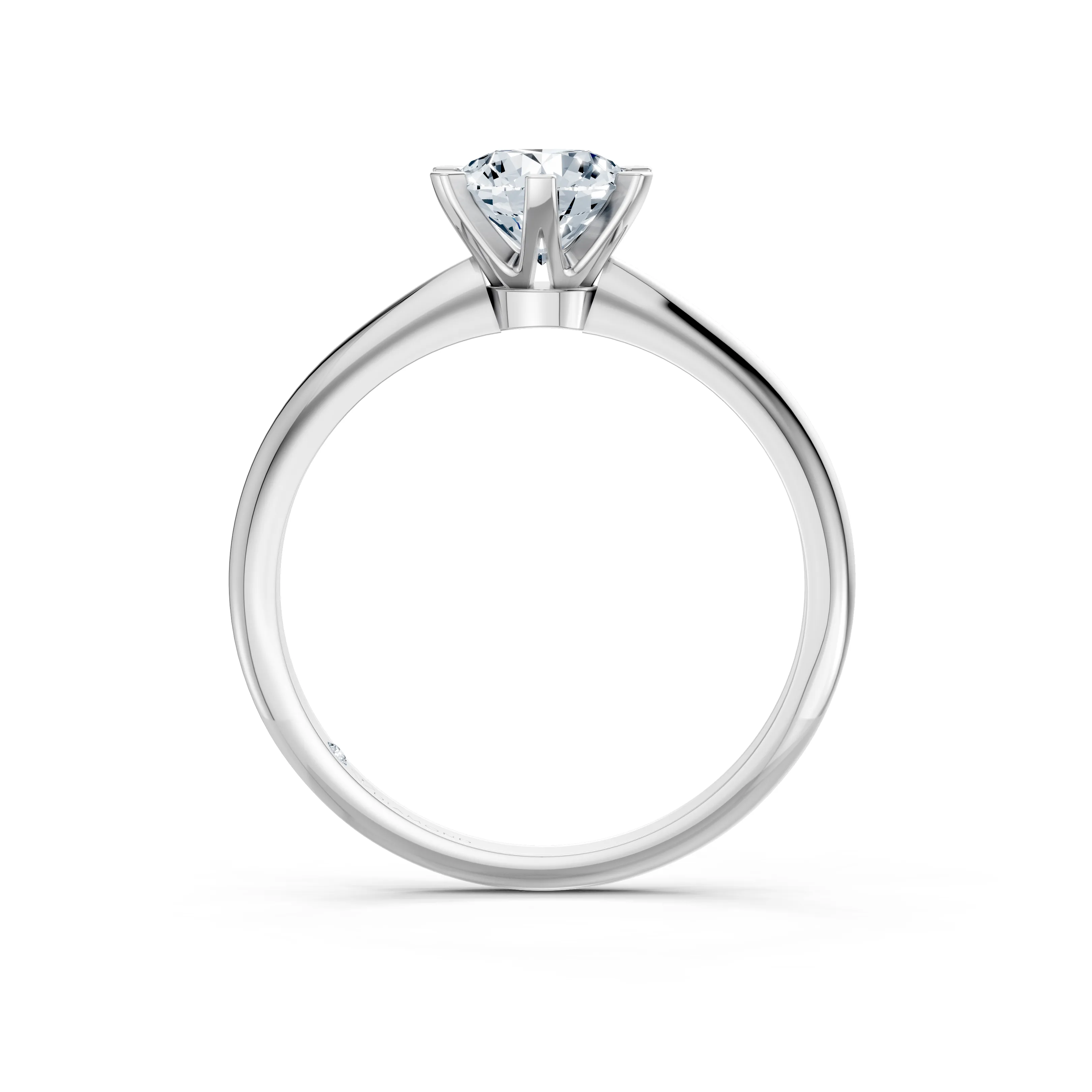 eclipse round 6 prong solitaire ring - hover - 3