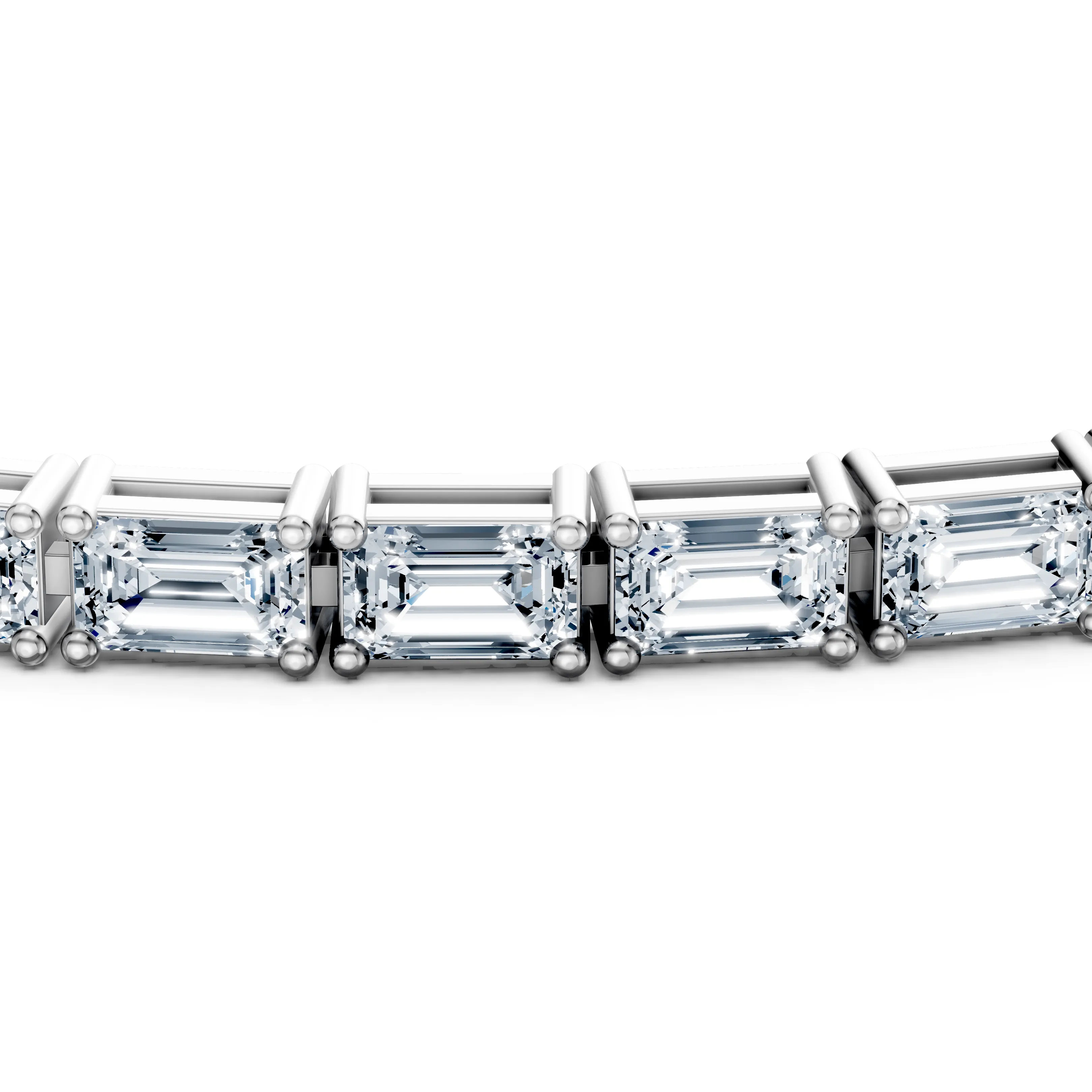 9 carat emerald mirage tennis bracelet - hover - 4
