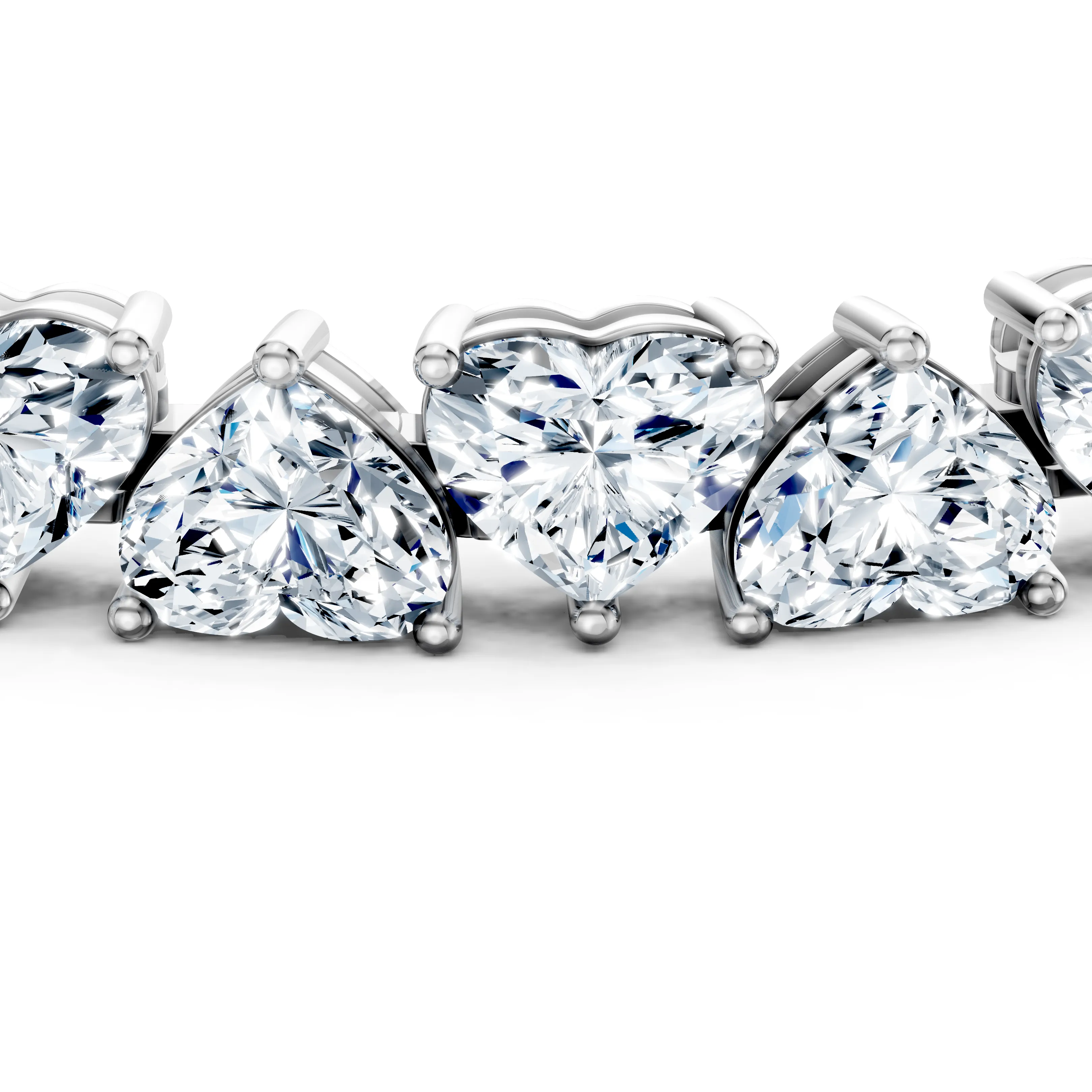 16 carat hearts tennis bracelet - hover - 4