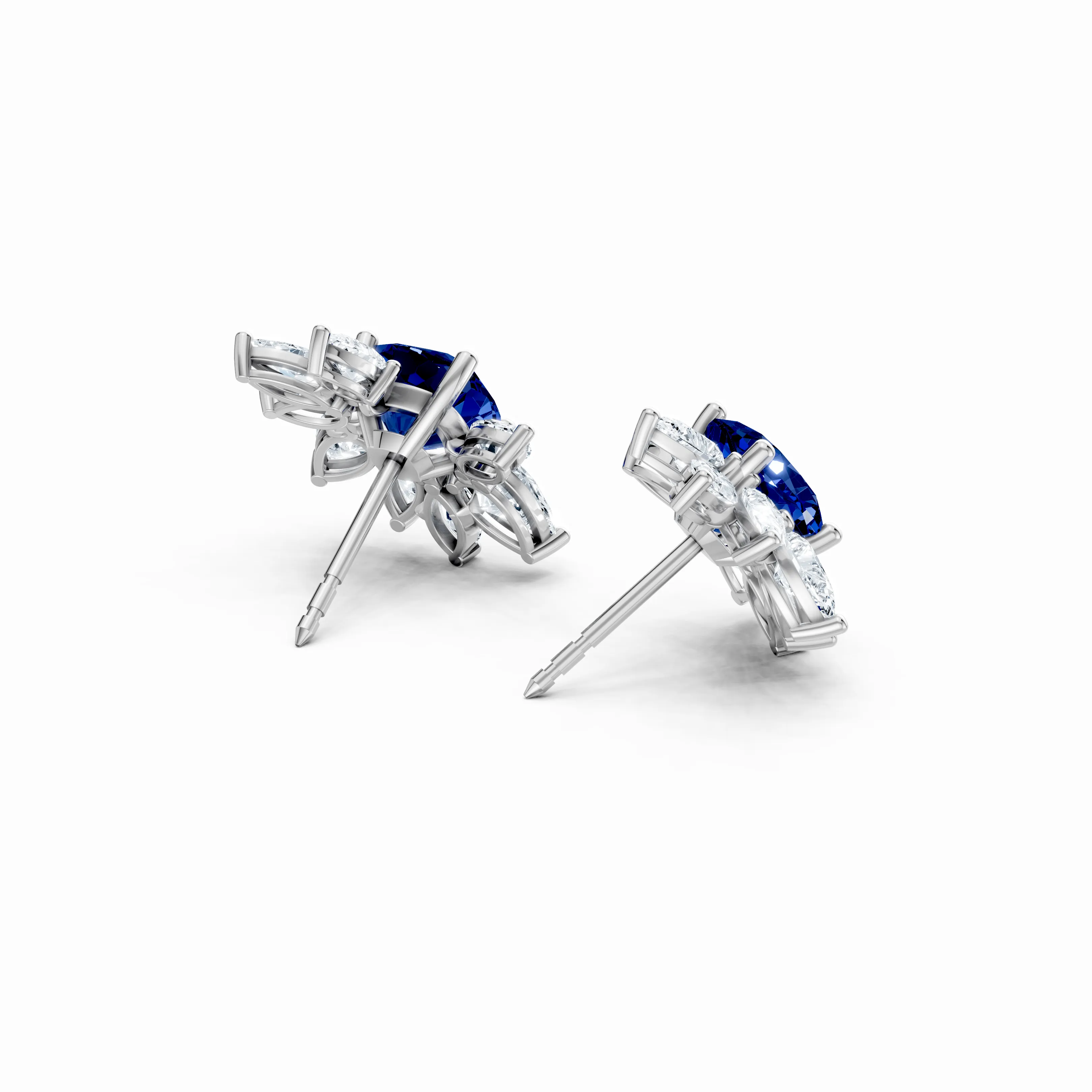 midnight petal cluster earrings - hover - 4