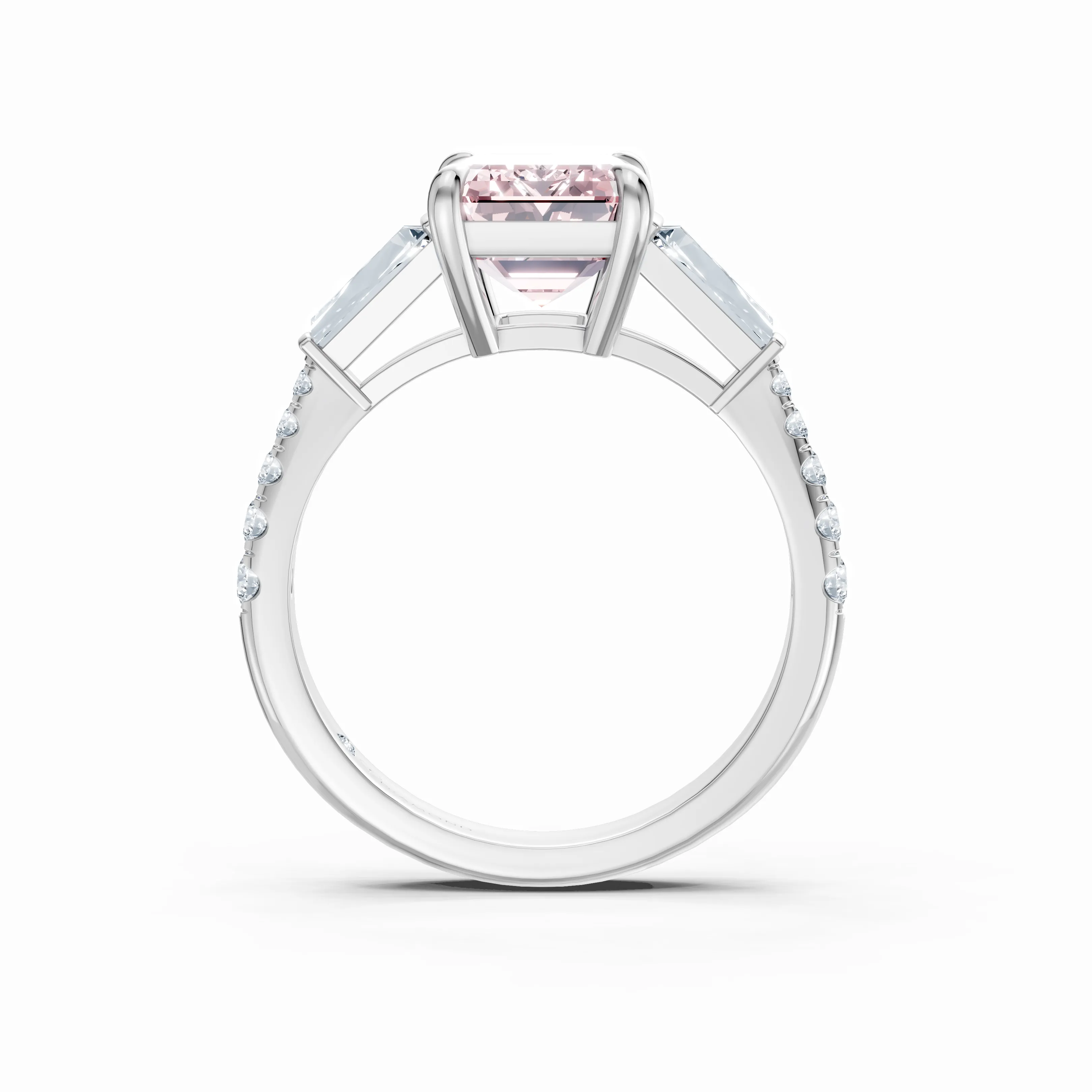 blush axis trio solitaire ring - hover - 2