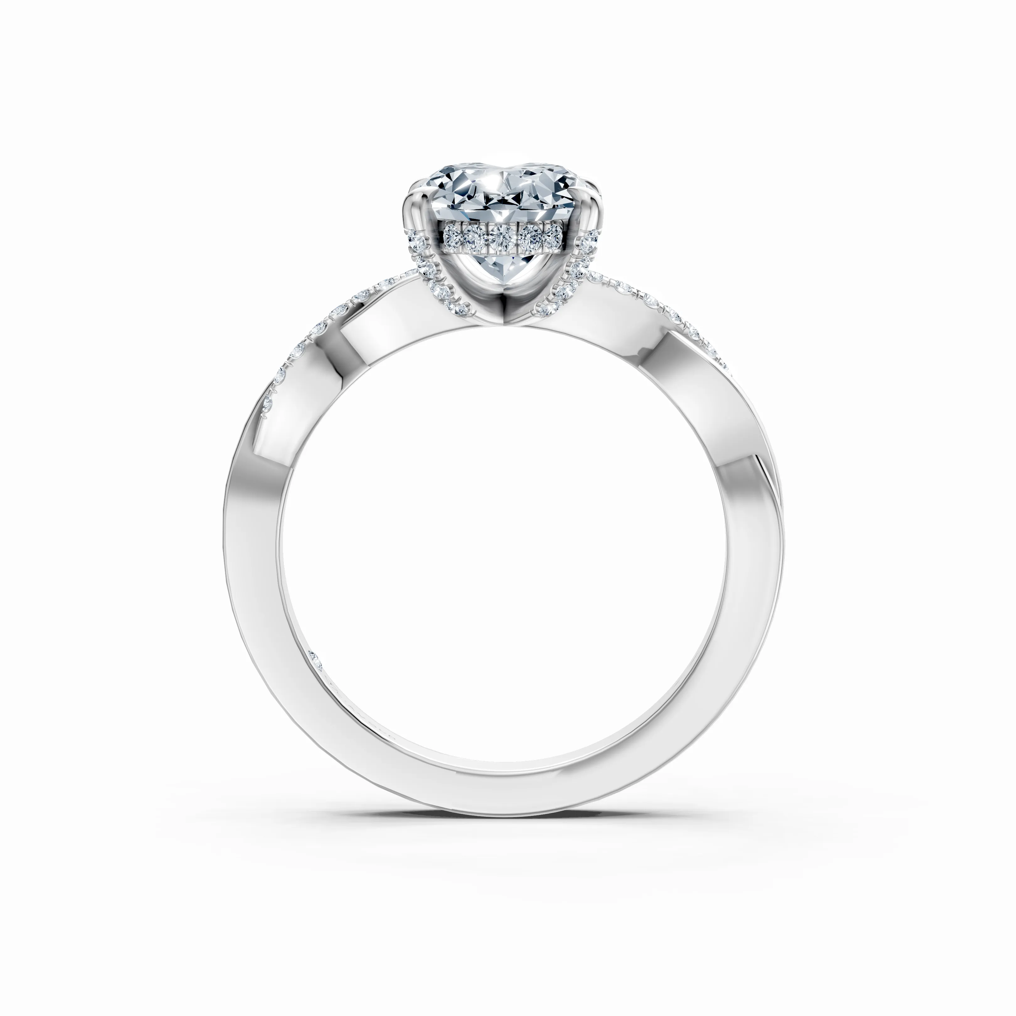 liora oval twisted halo ring - hover - 2