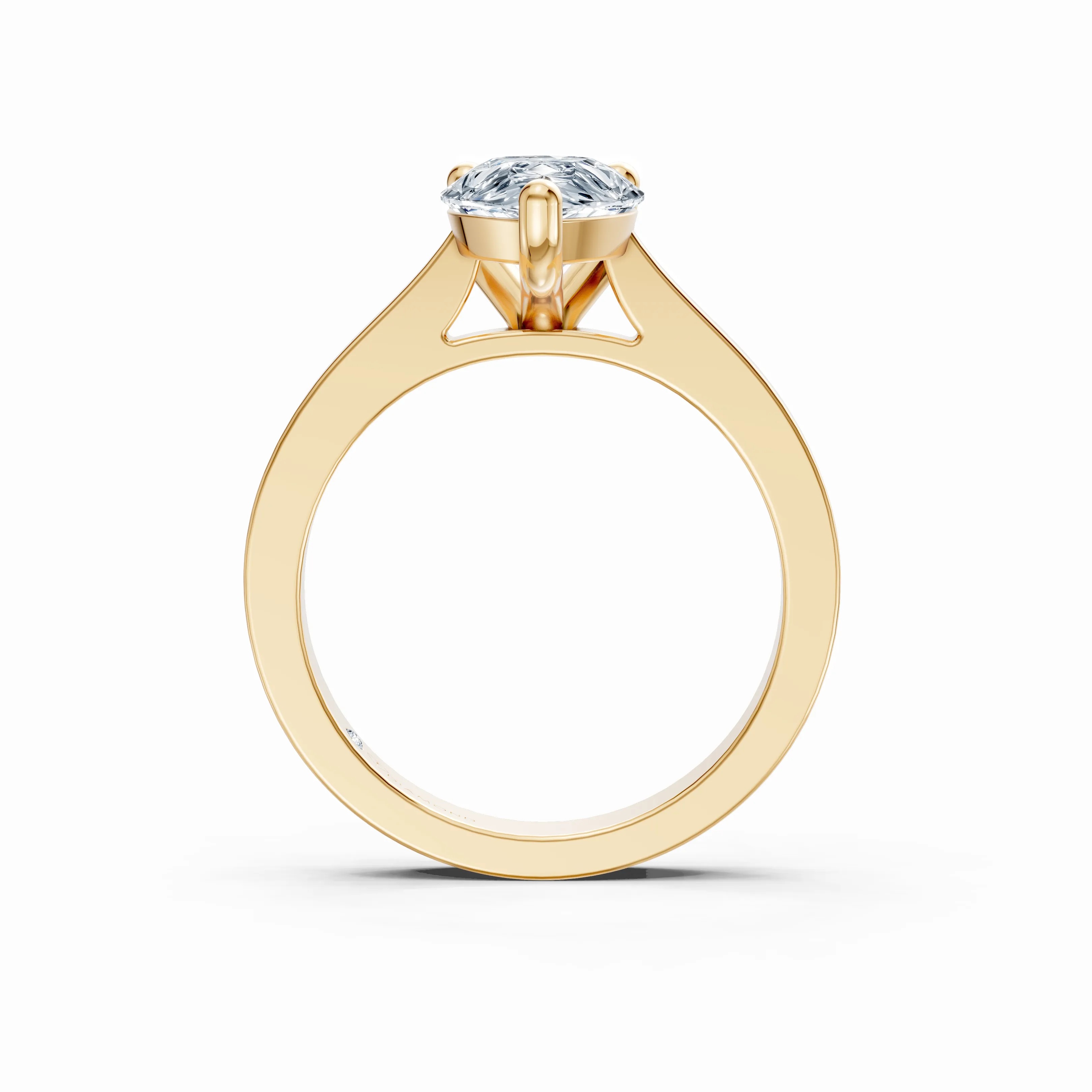 aurelia pear solitaire ring - hover - 4