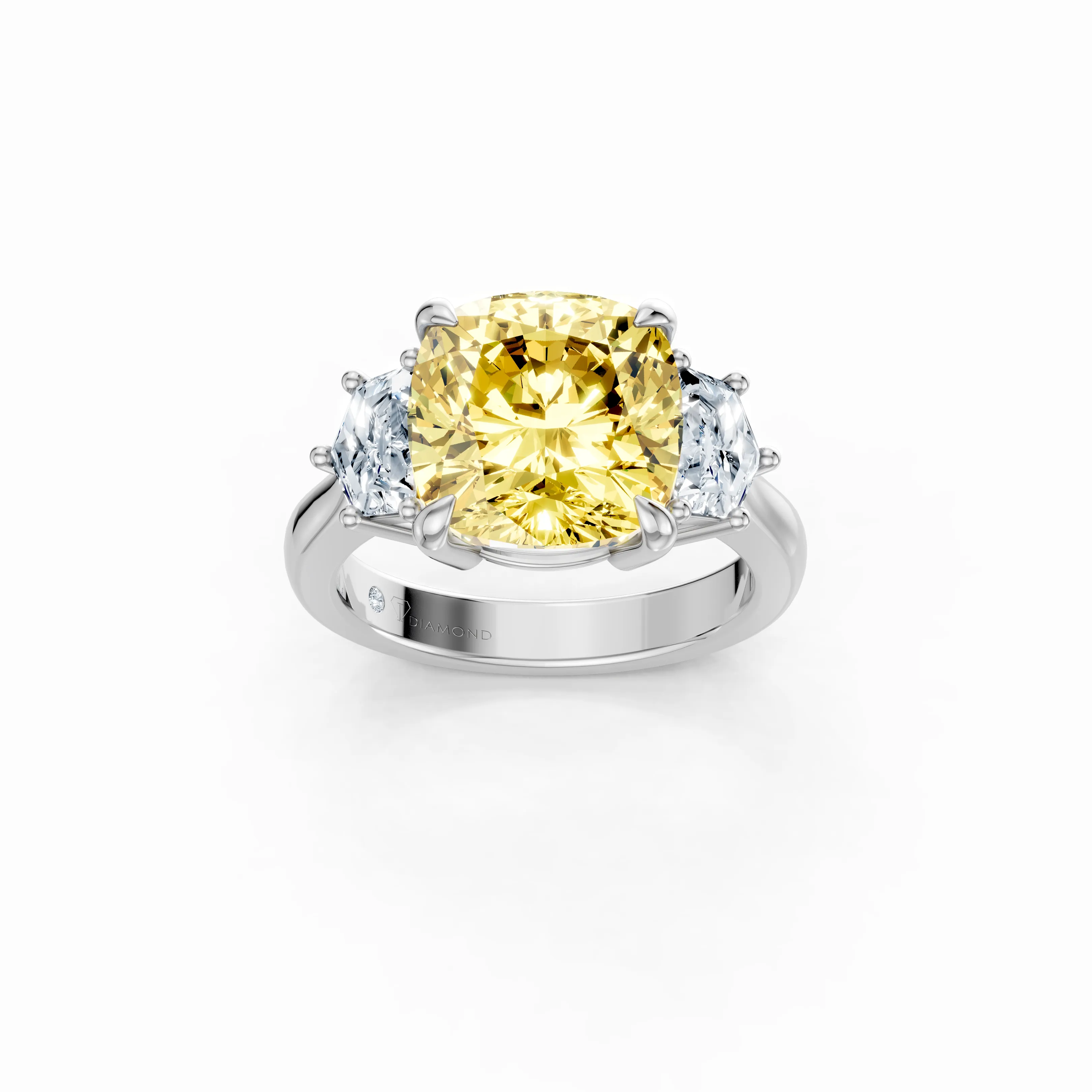 lumineuse soleil yellow trio ring - main - 1