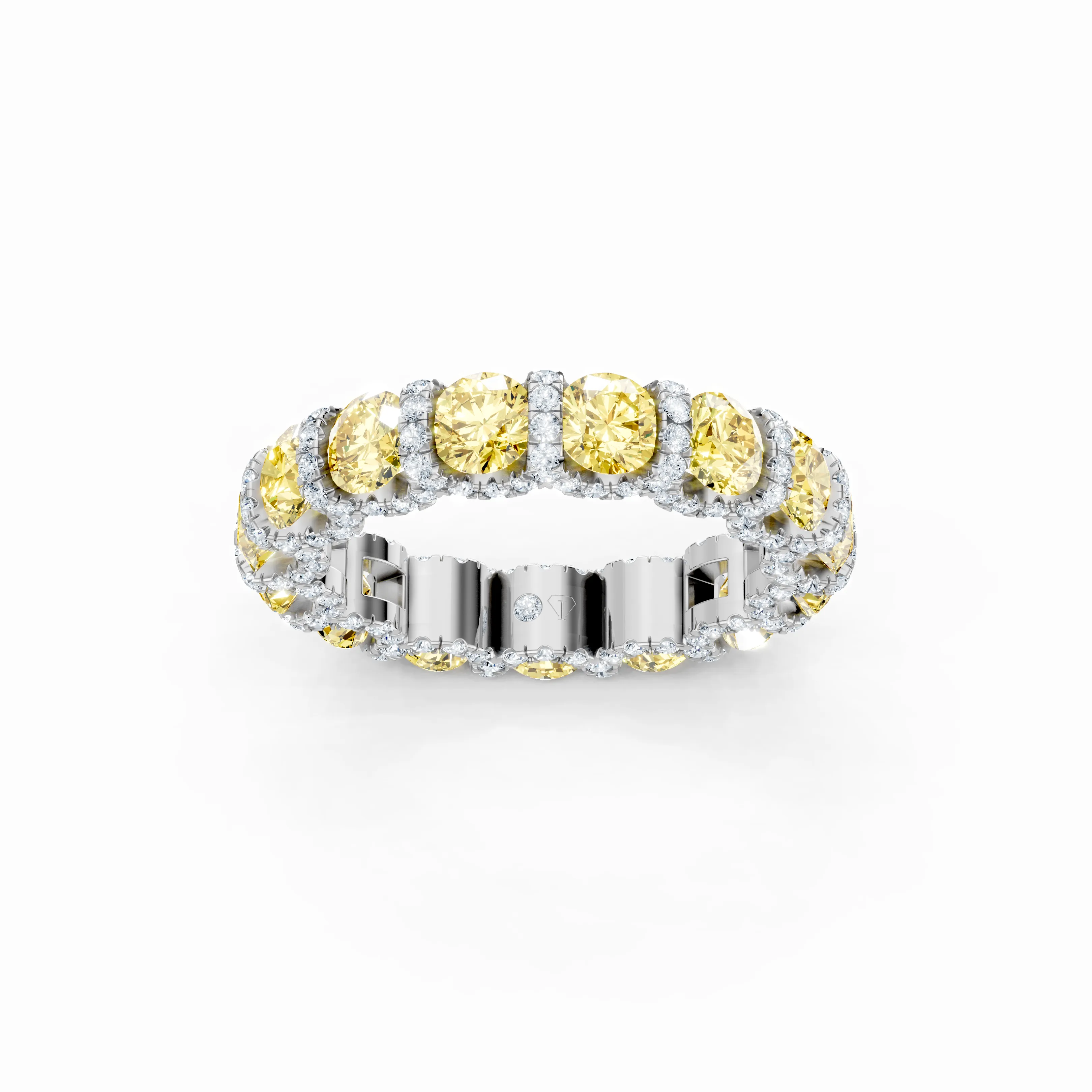 invisible eternity ring fancy yellow - main - 1