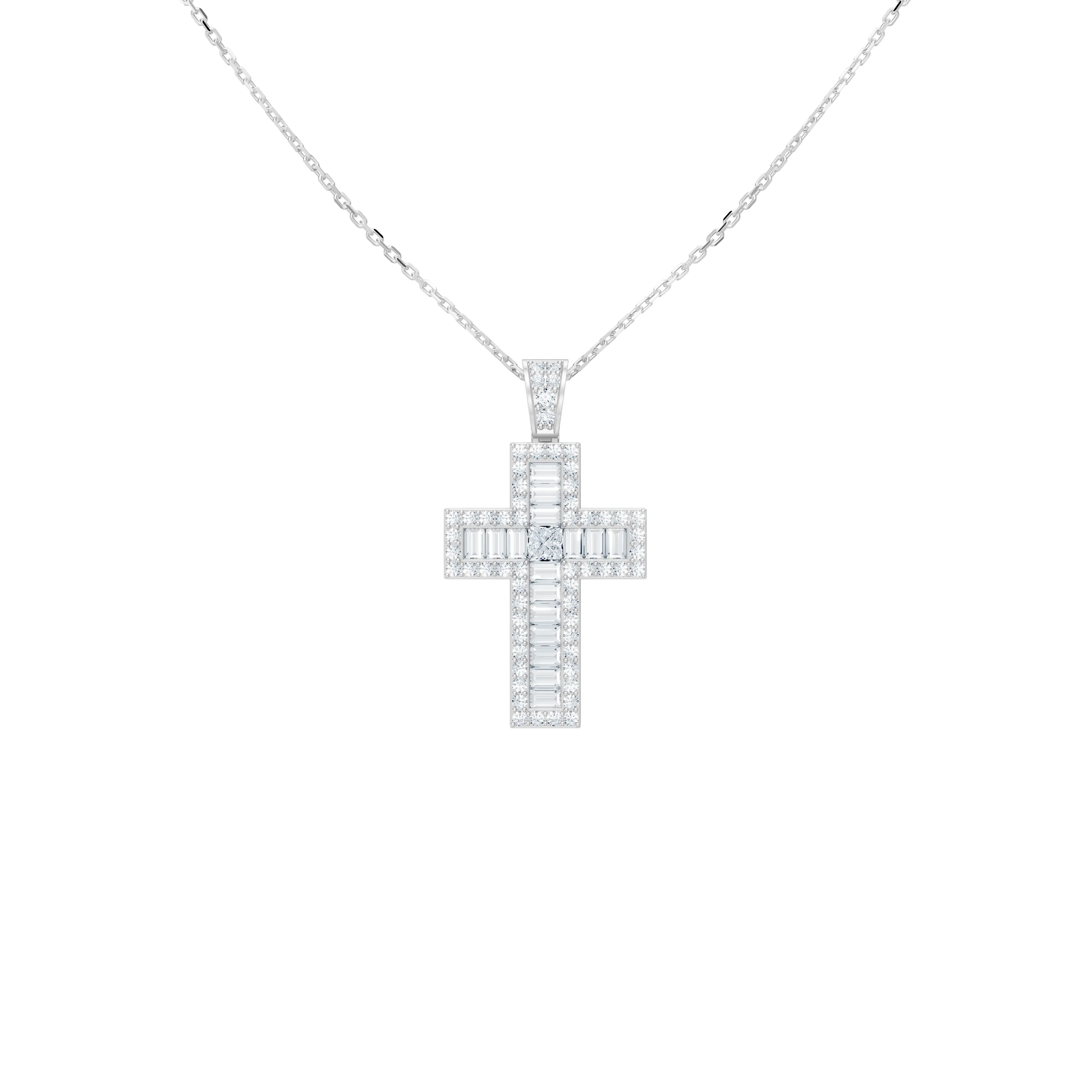 the trinity cross necklace - main - 1