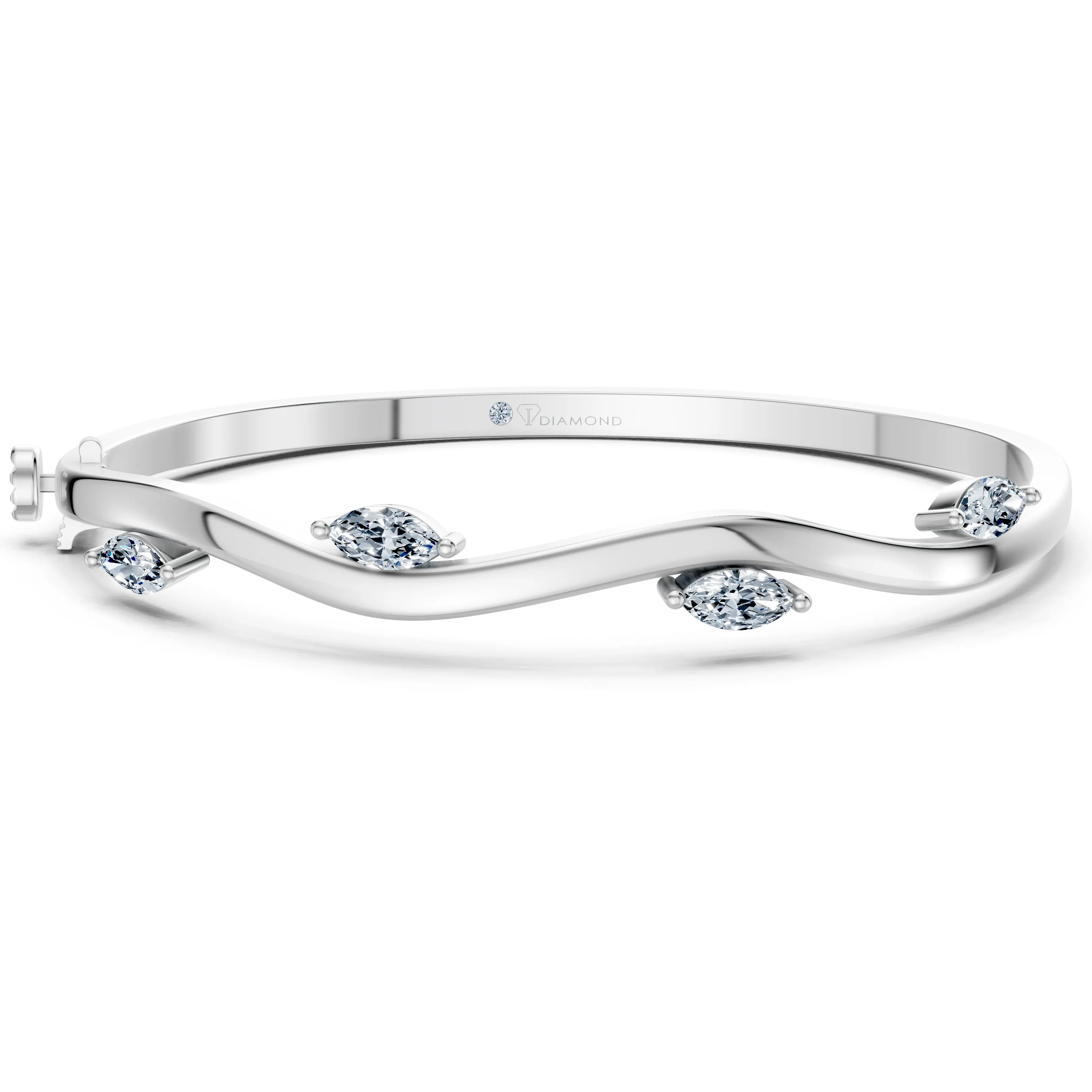 marquise drift bangle - main - 1