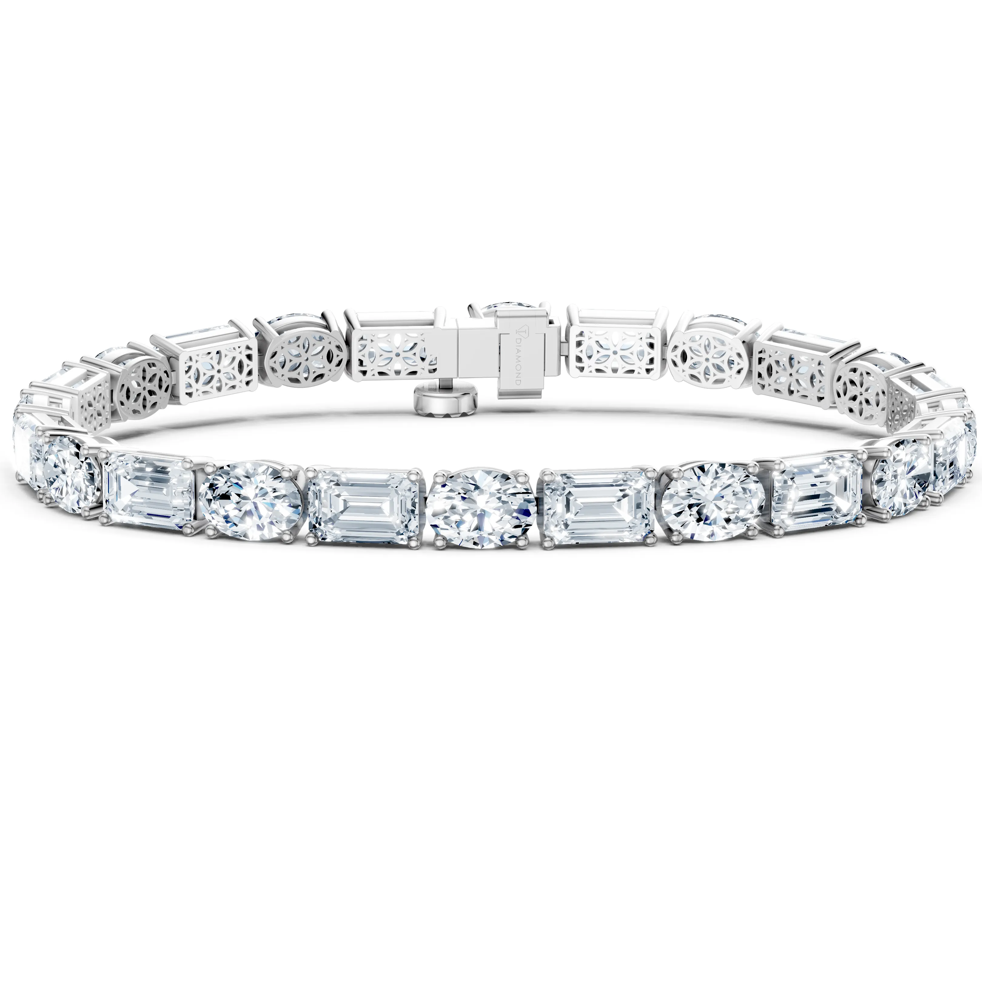 17 carat duet of splendor tennis bracelet - main - 1