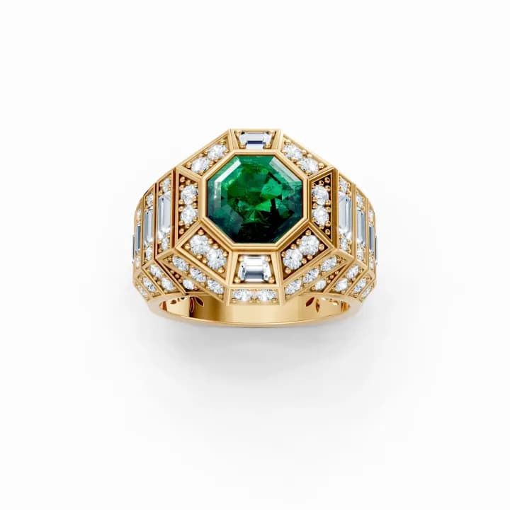 Emerald Sovereign Citadel Ring