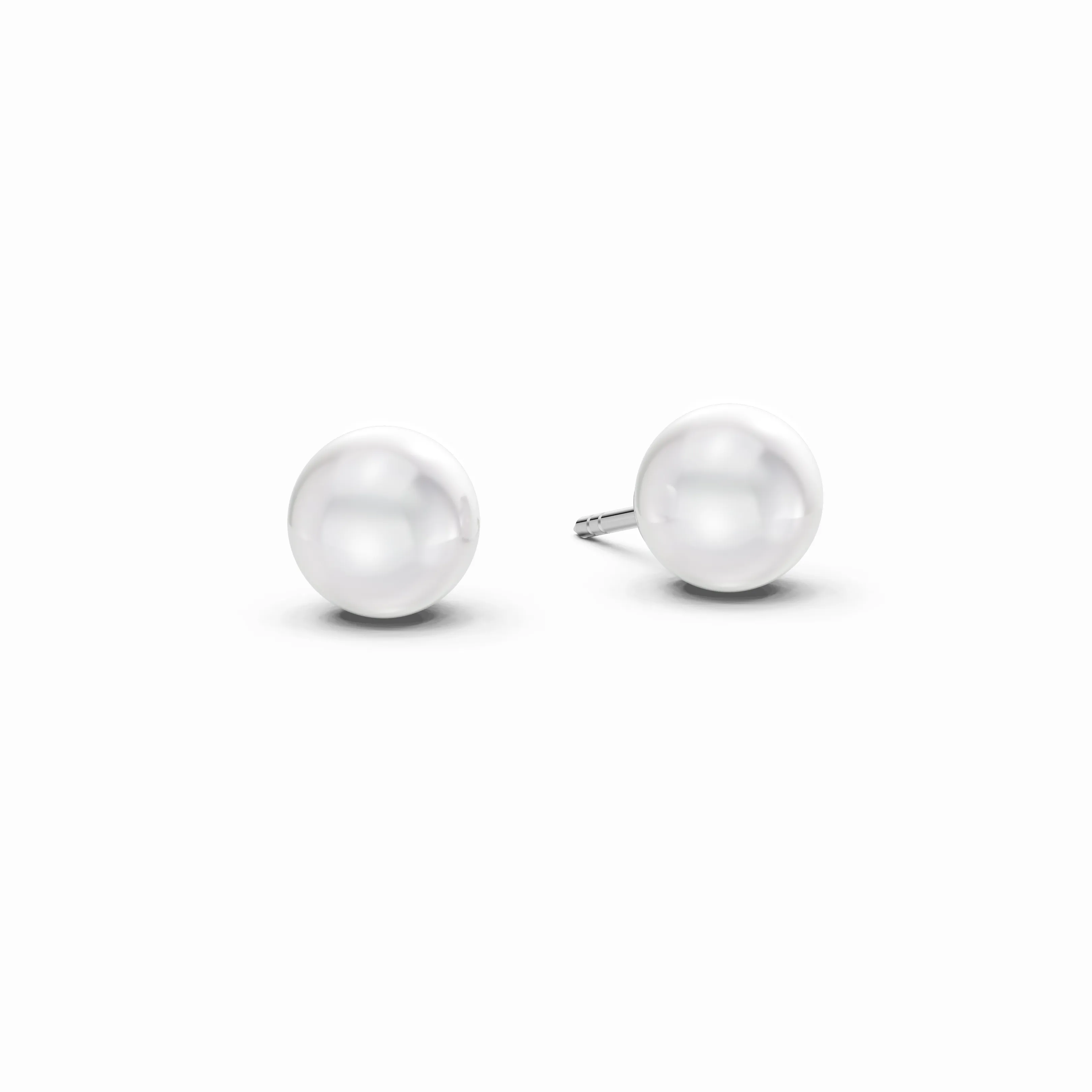 lustre pearl studs - main - 1
