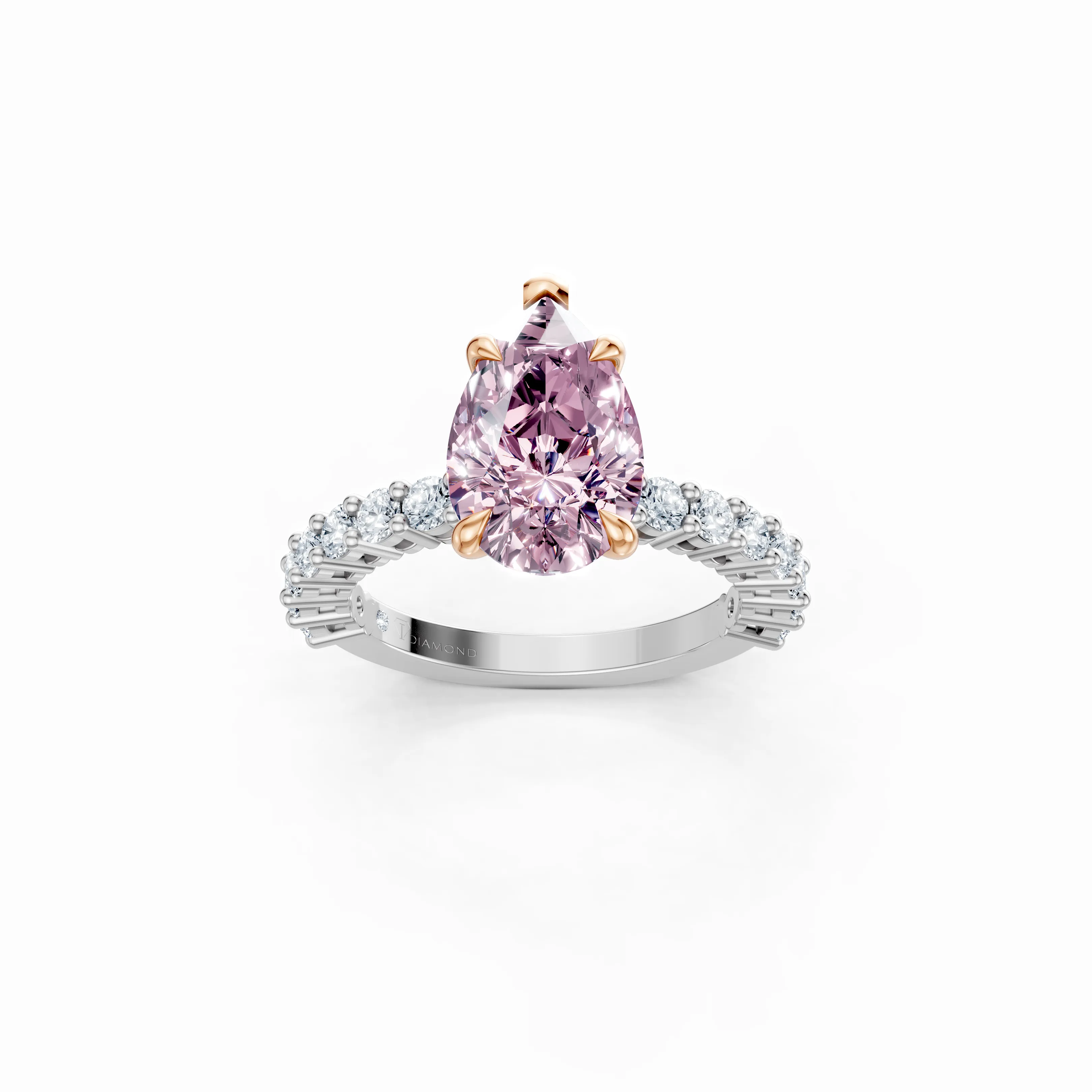 roselight arc pear ring - main - 1