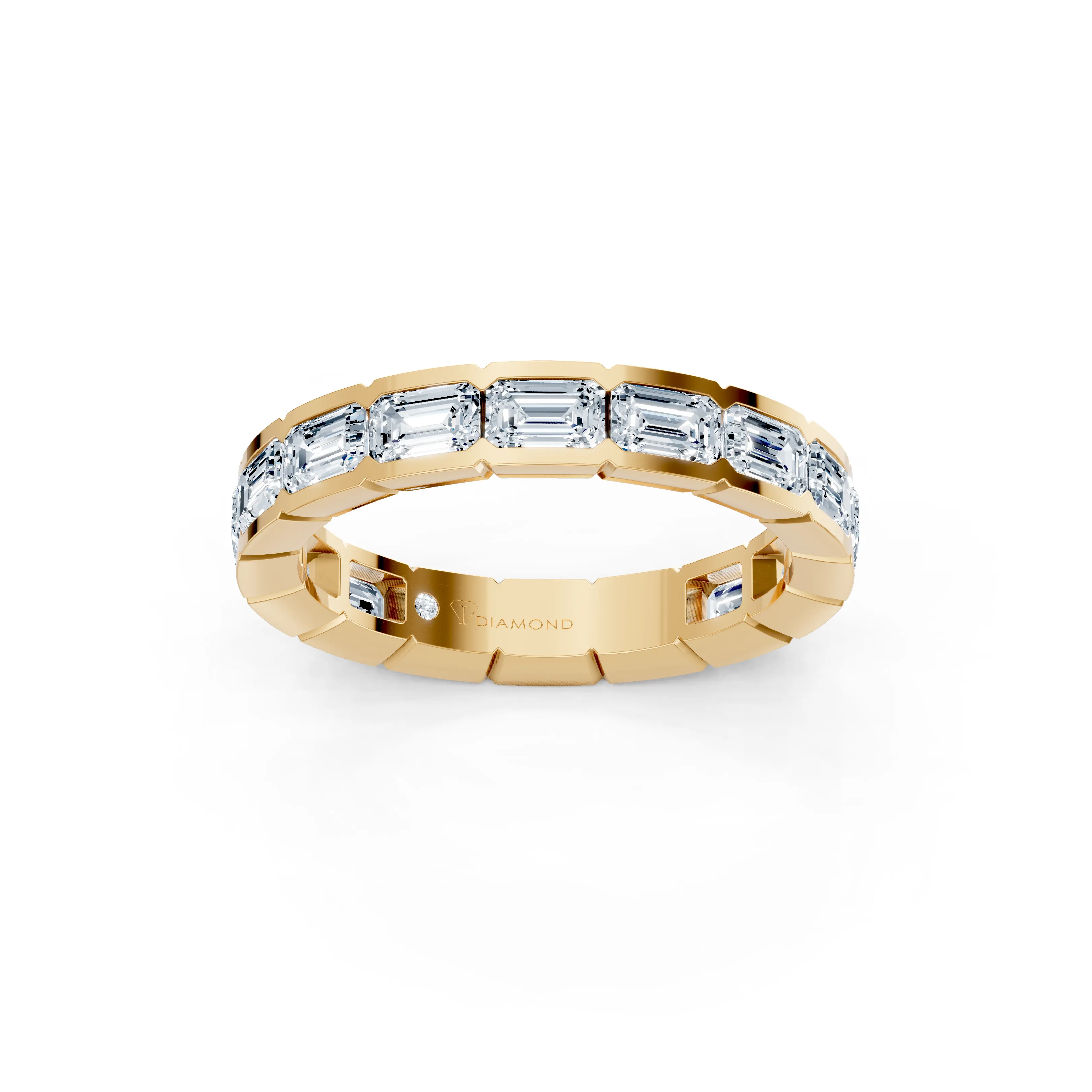valencia emerald bezel eternity band - main - 1