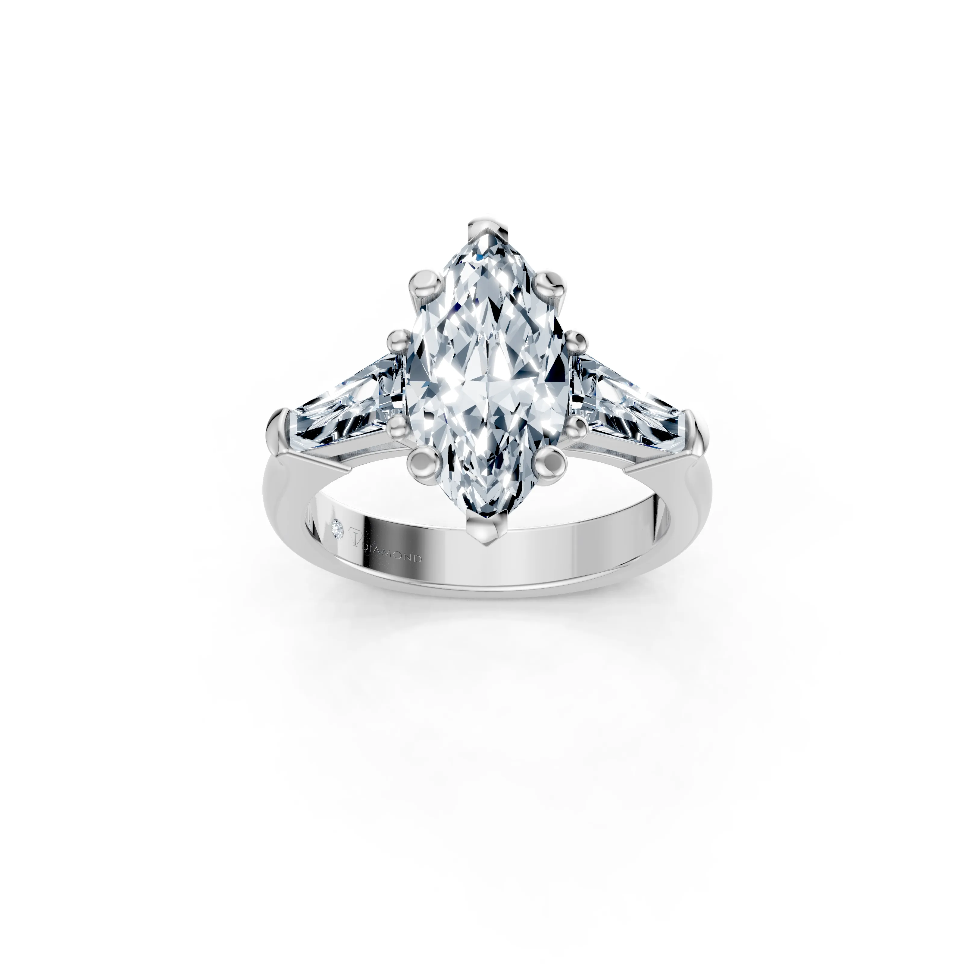 zephara marquise trio baguette ring - main - 1