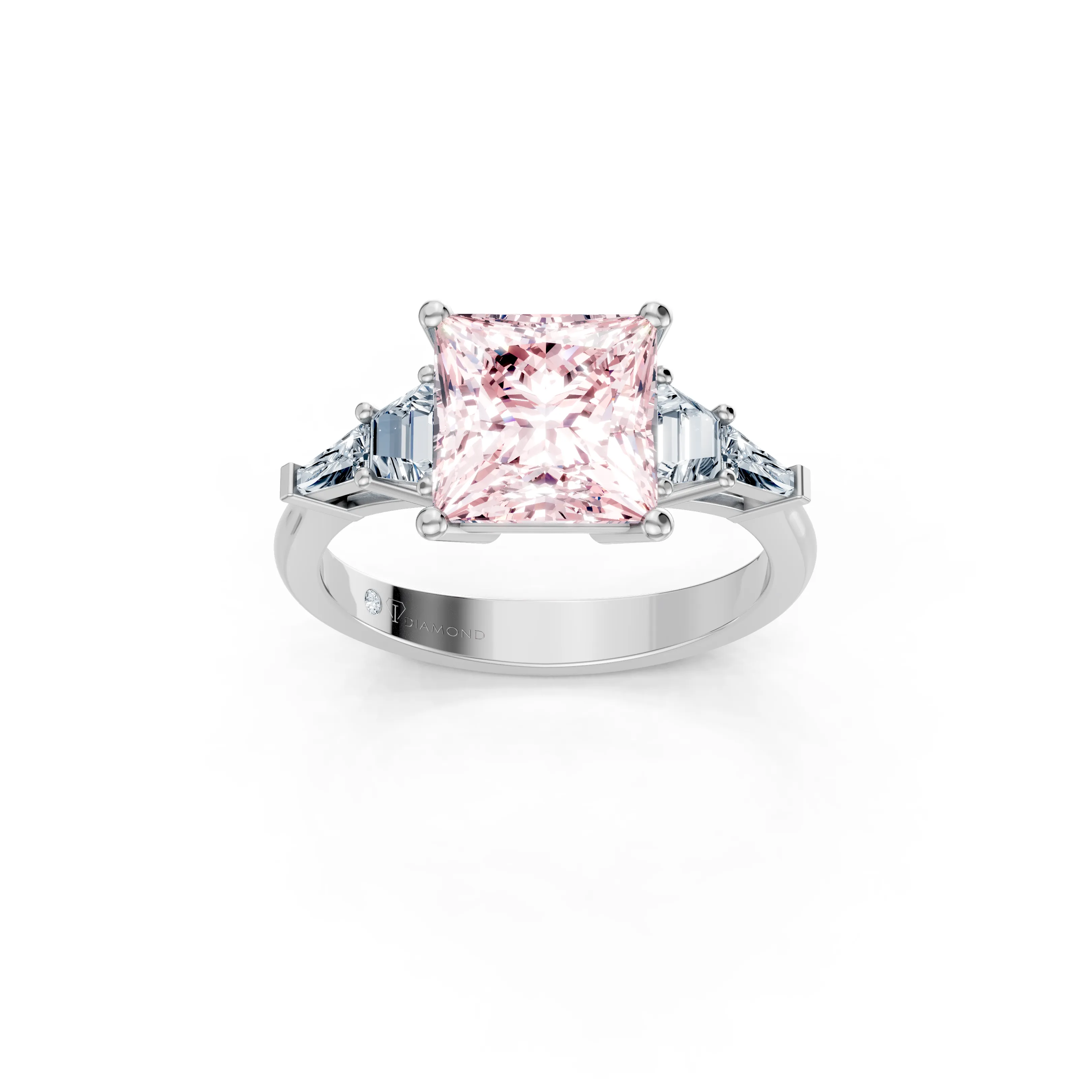 rosavelle princess multi stone solitaire ring - main - 1