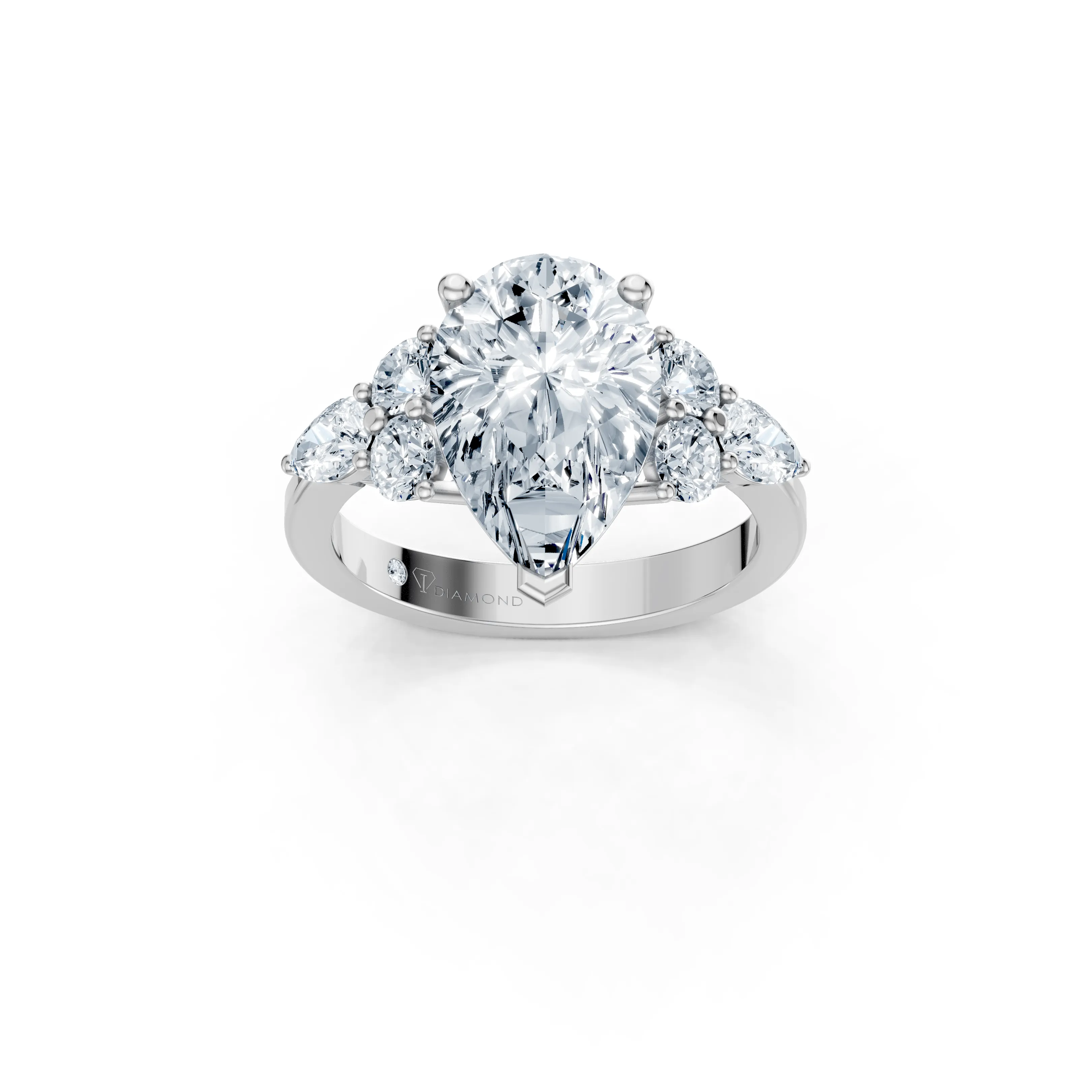 orlena pear trio solitaire ring - main - 1