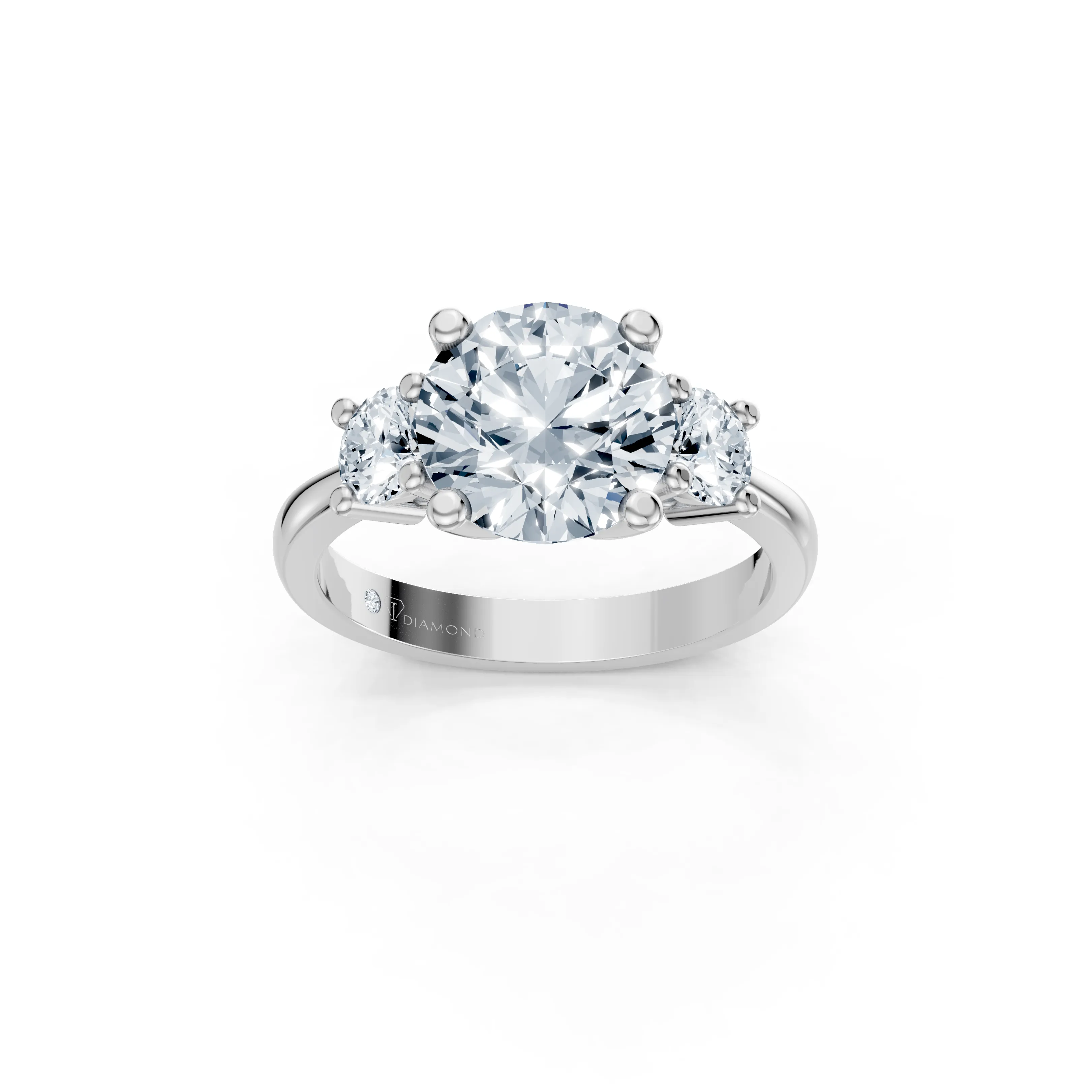 vionelle round trio solitaire ring - main - 1