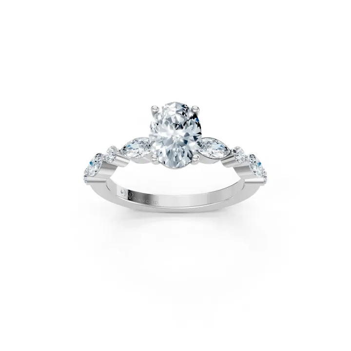 Vionetta Oval Solitaire Ring