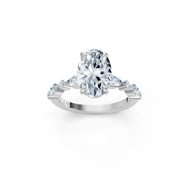 Vionetta Oval Solitaire Ring