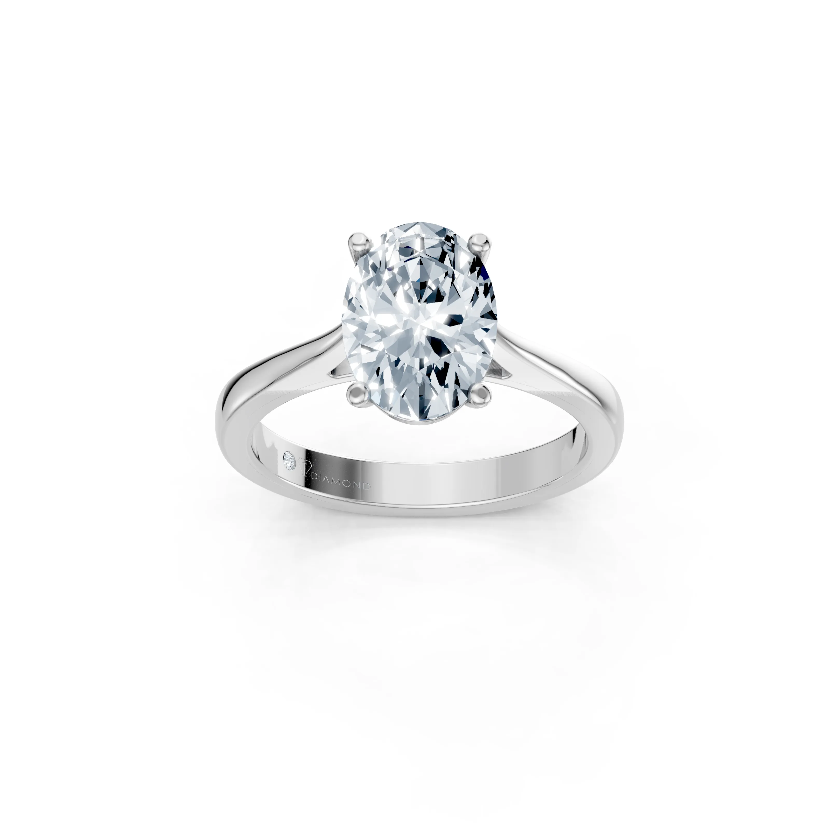 seraphina oval solitaire ring - main - 1