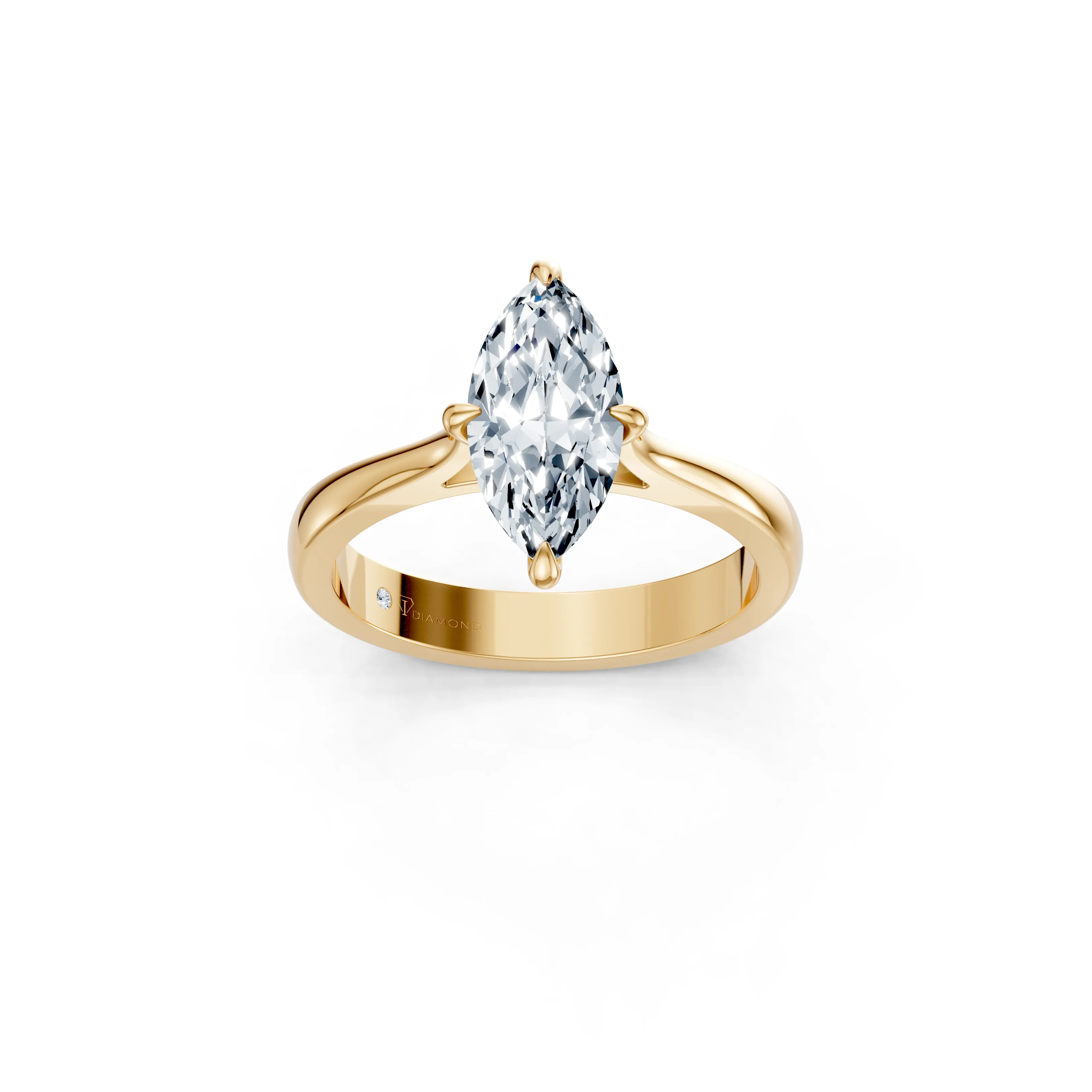 lunara marquise solitaire ring - main - 1