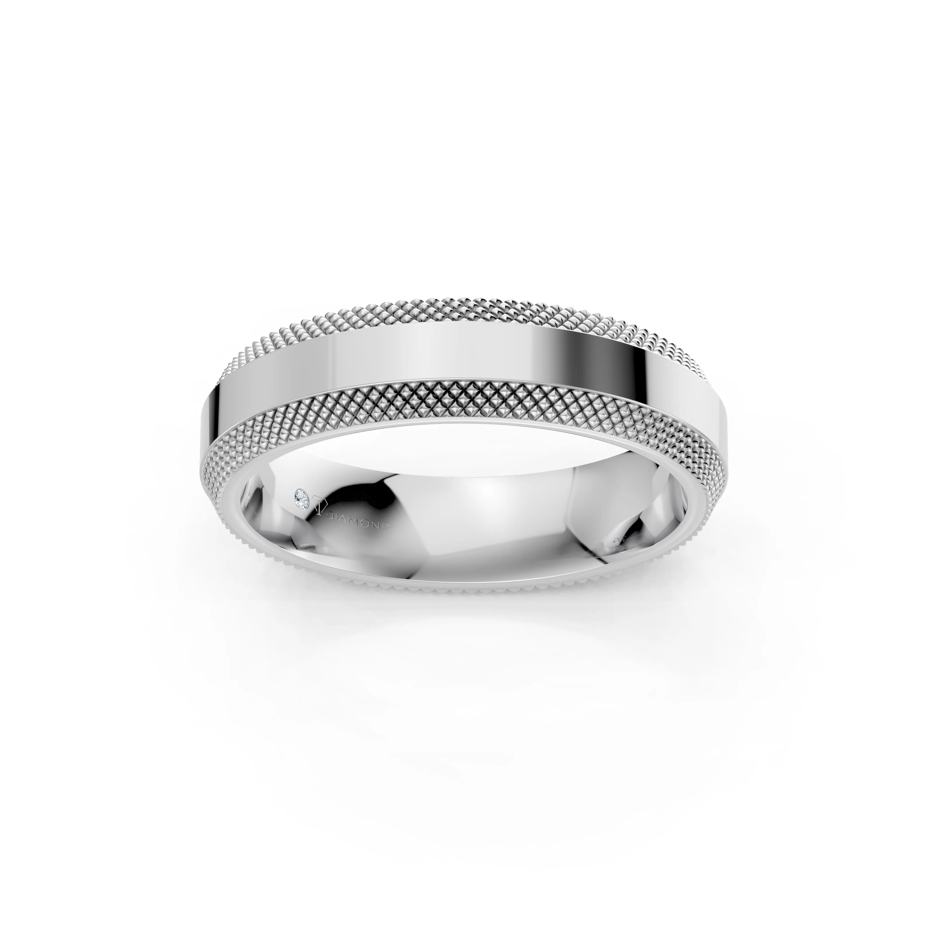 alaric milgrain edge classic band - main - 1