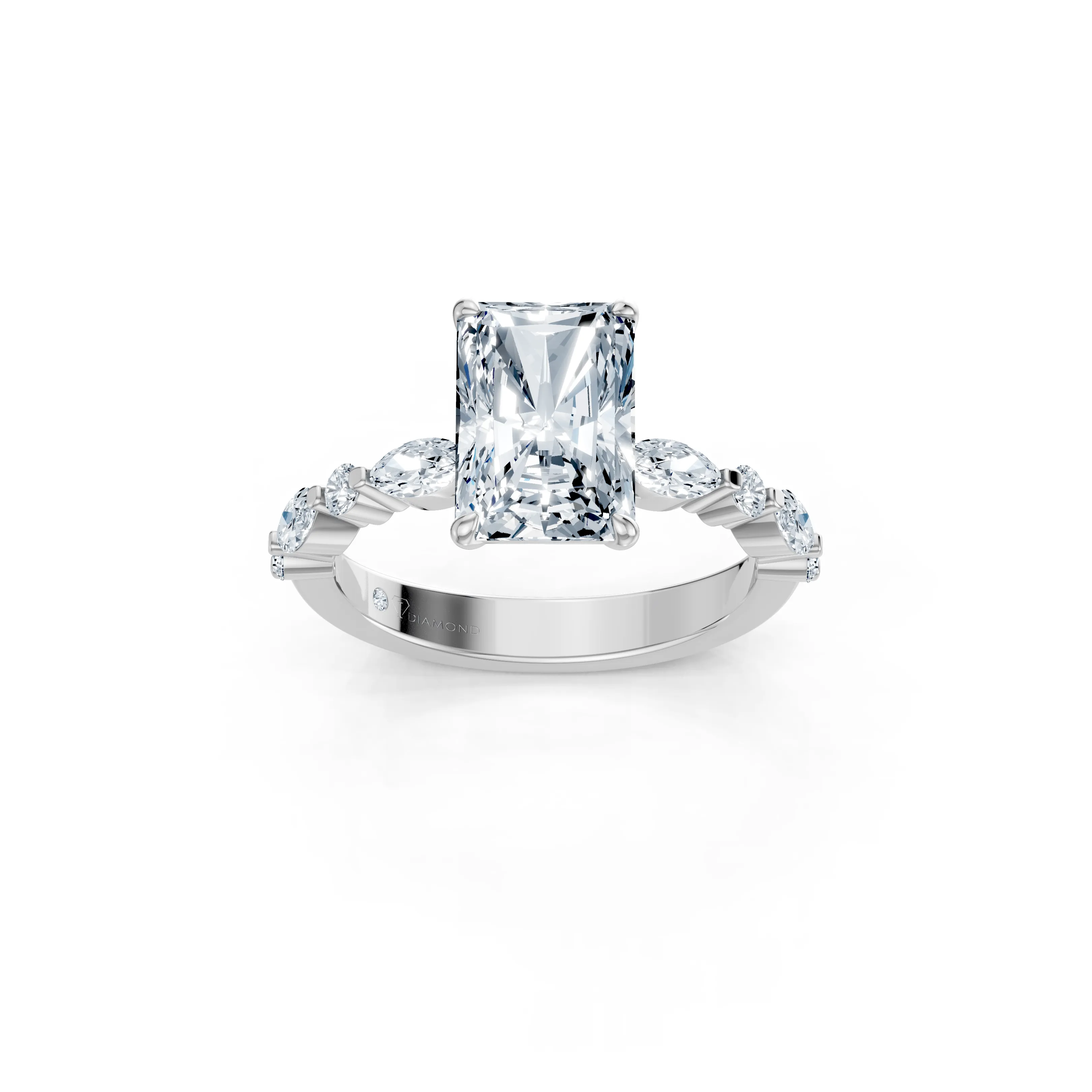 celestine radiant alternating band ring - main - 1