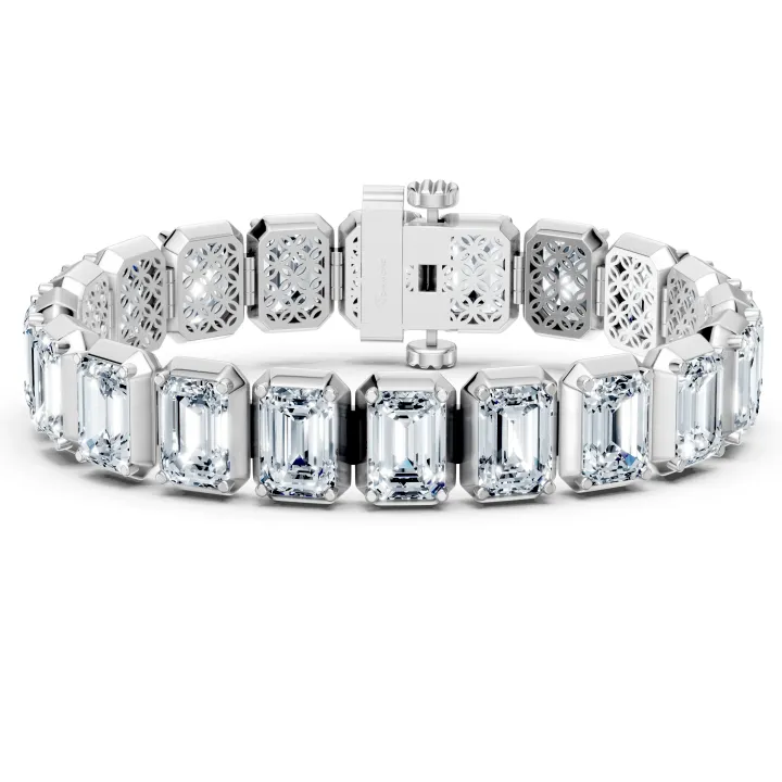 44 Carat Emerald Tennis Bracelet