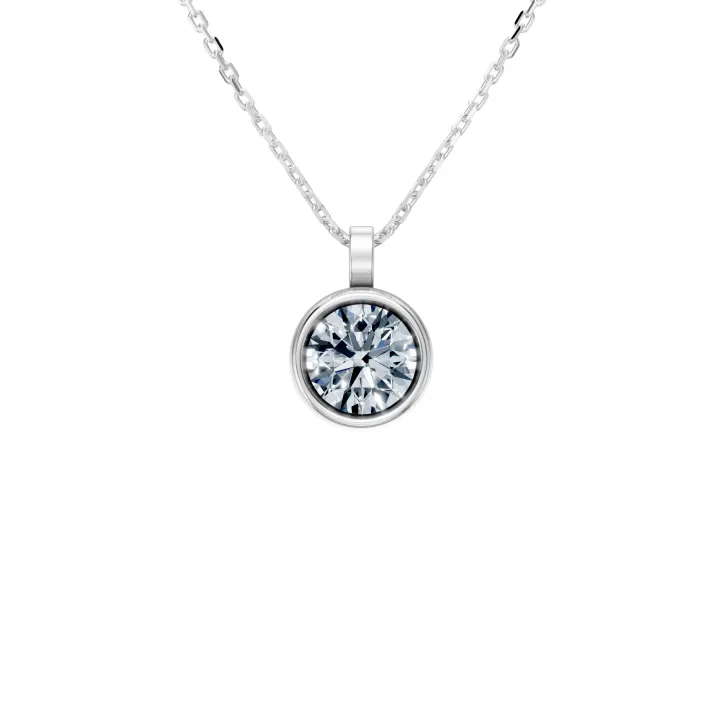 Aurielle Bezel Solitaire Pendant