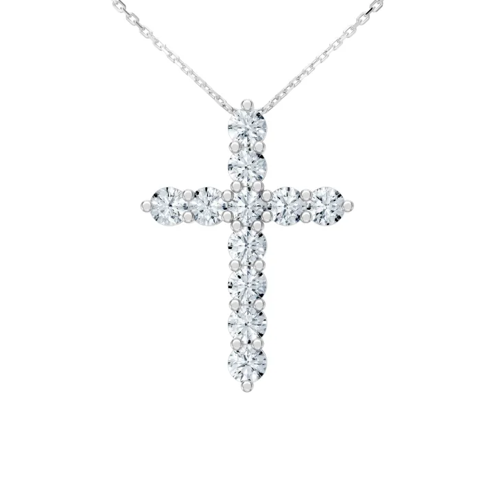 Lumina 11-Stone Cross Pendant