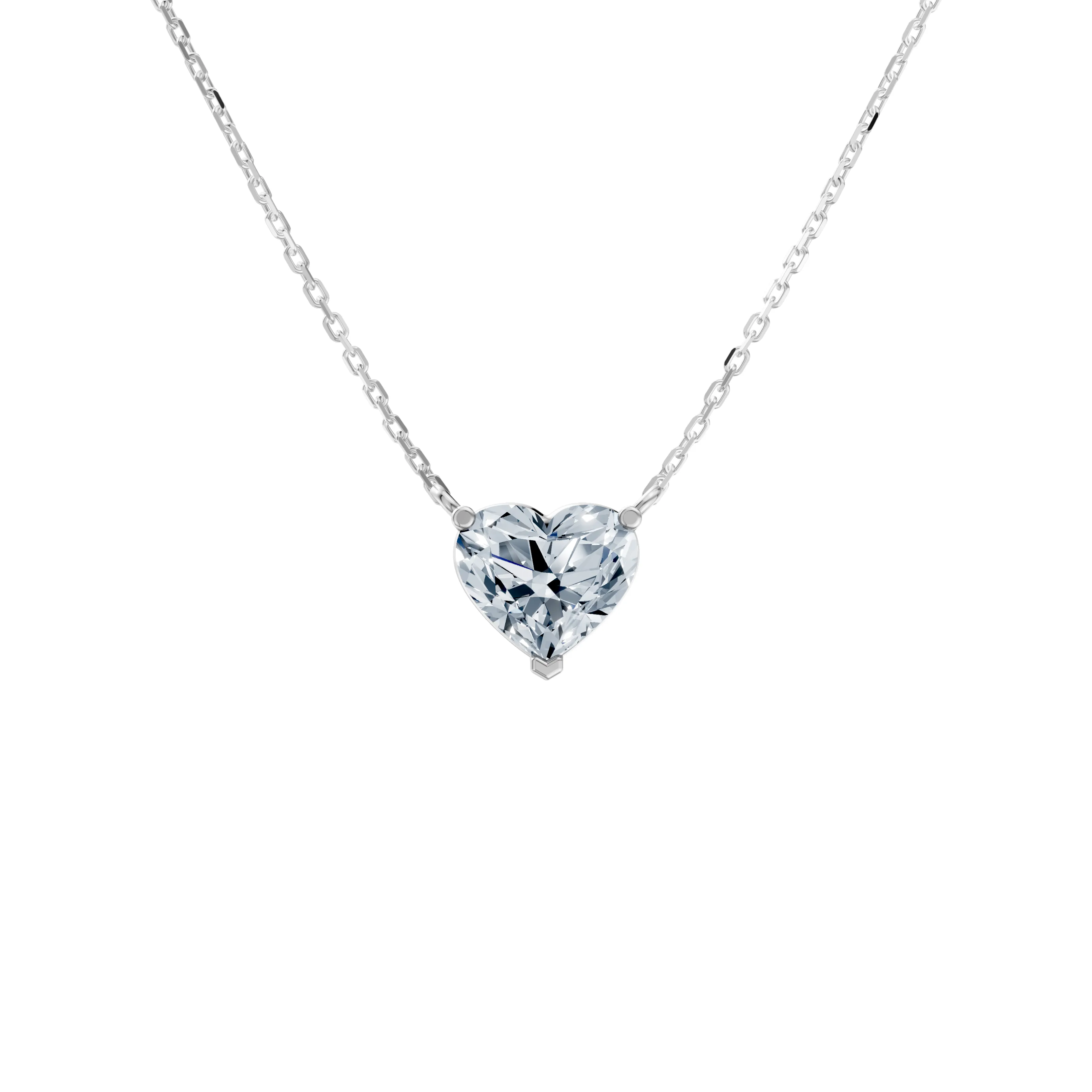amorette heart solitaire pendant - main - 1