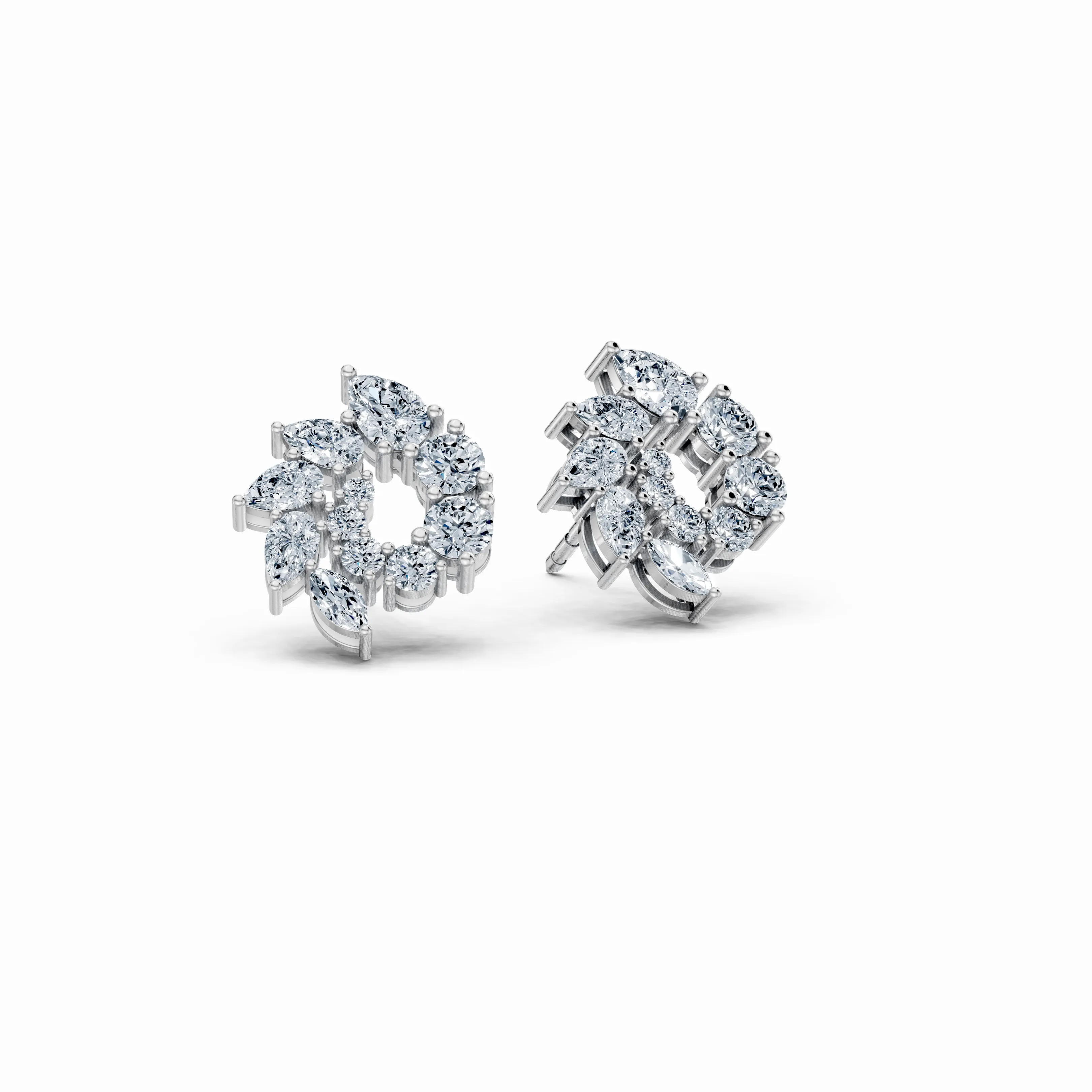 astra spiral stud earrings - main - 1