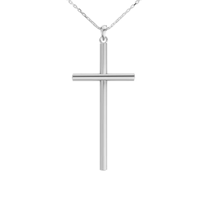 Serene Solid Cross Pendant