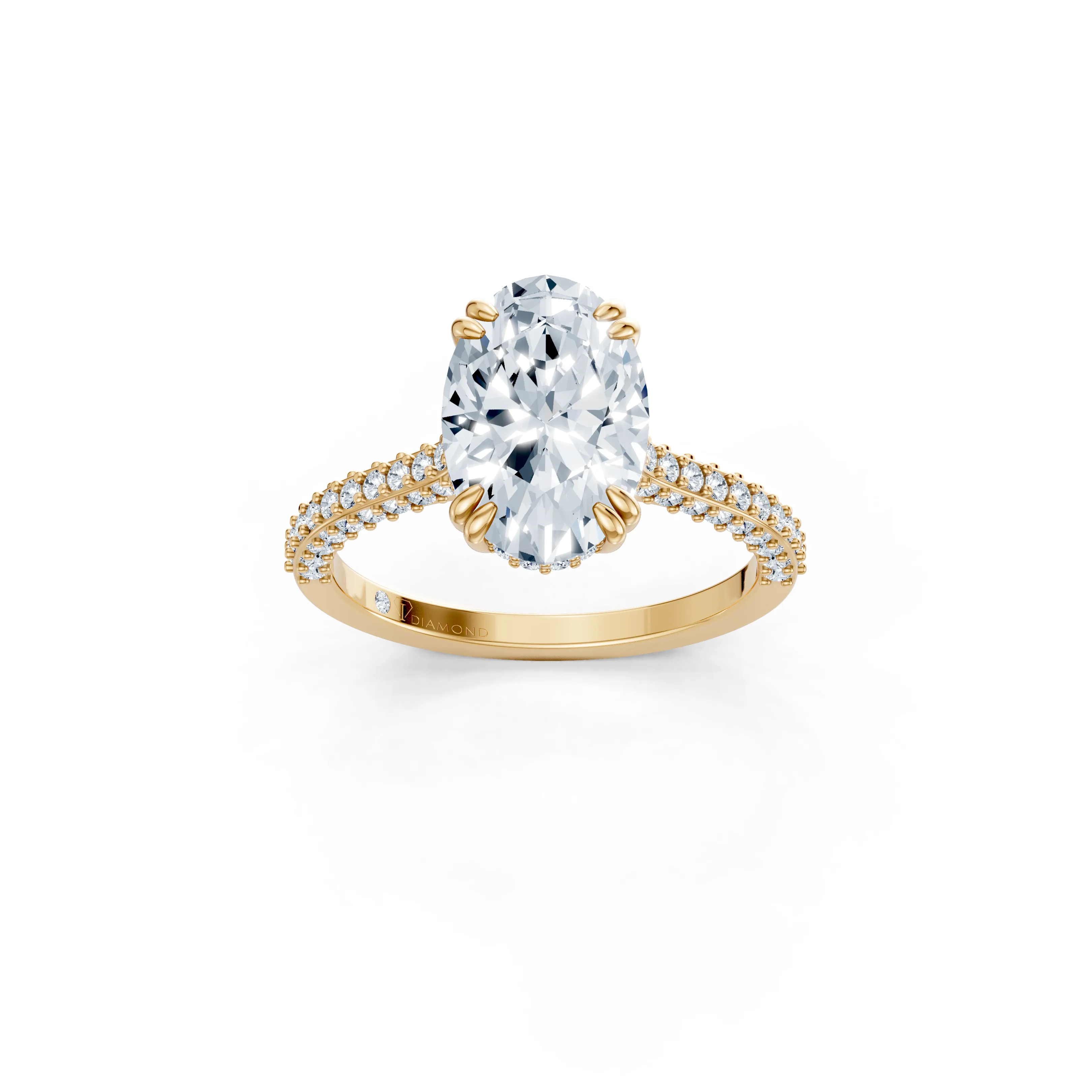 celestia hidden halo oval ring - main - 1