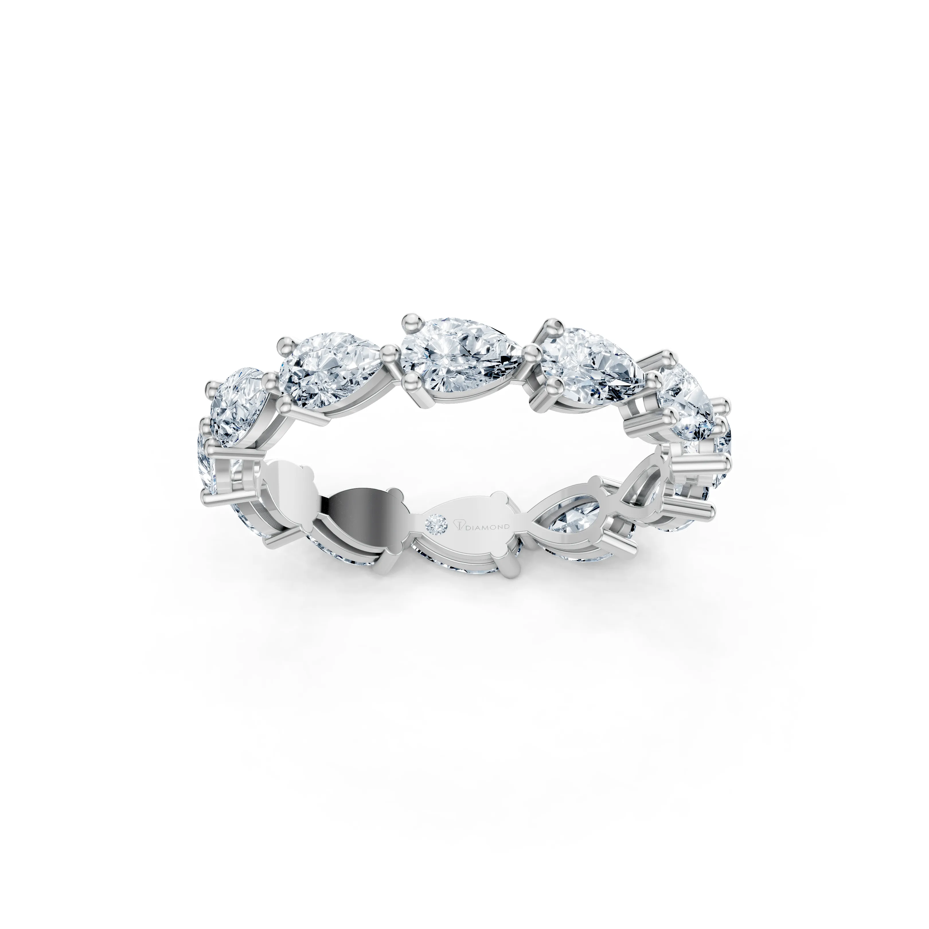pear petal eternity band - main - 1