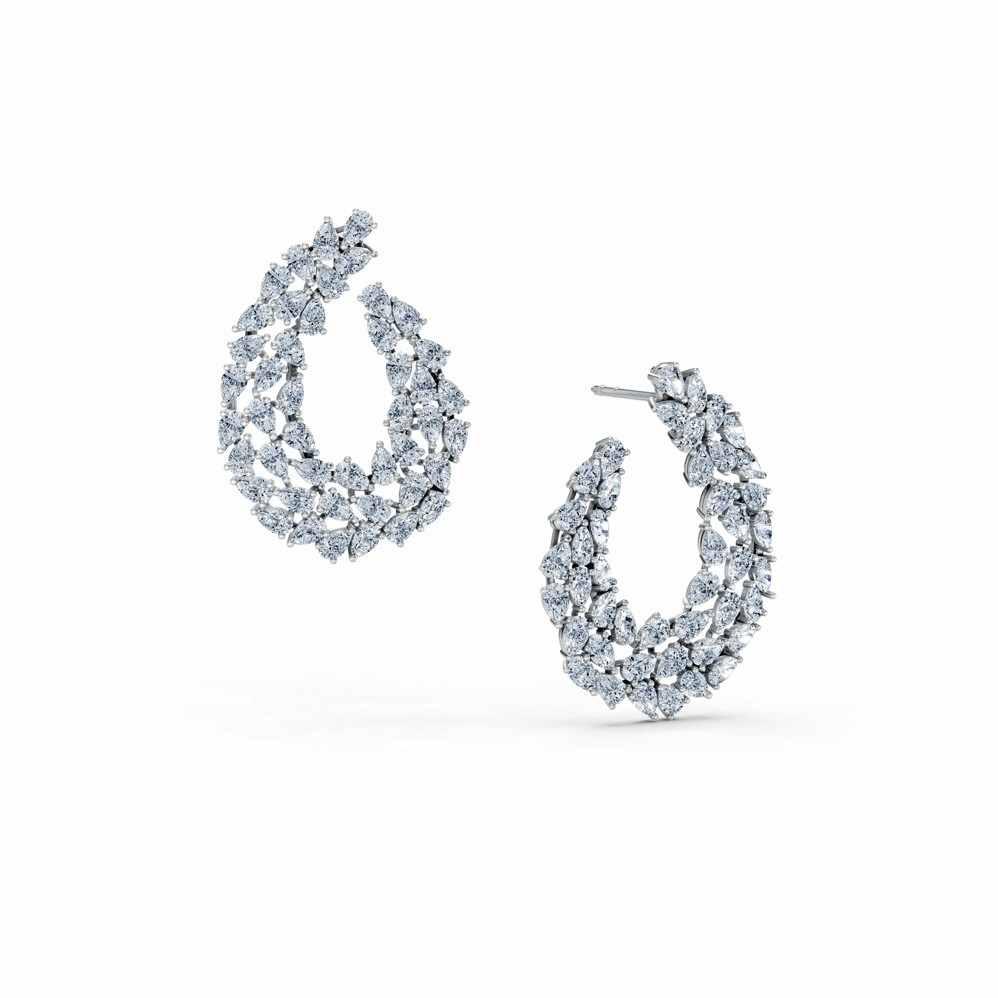 cascade hoop earrings - main - 1