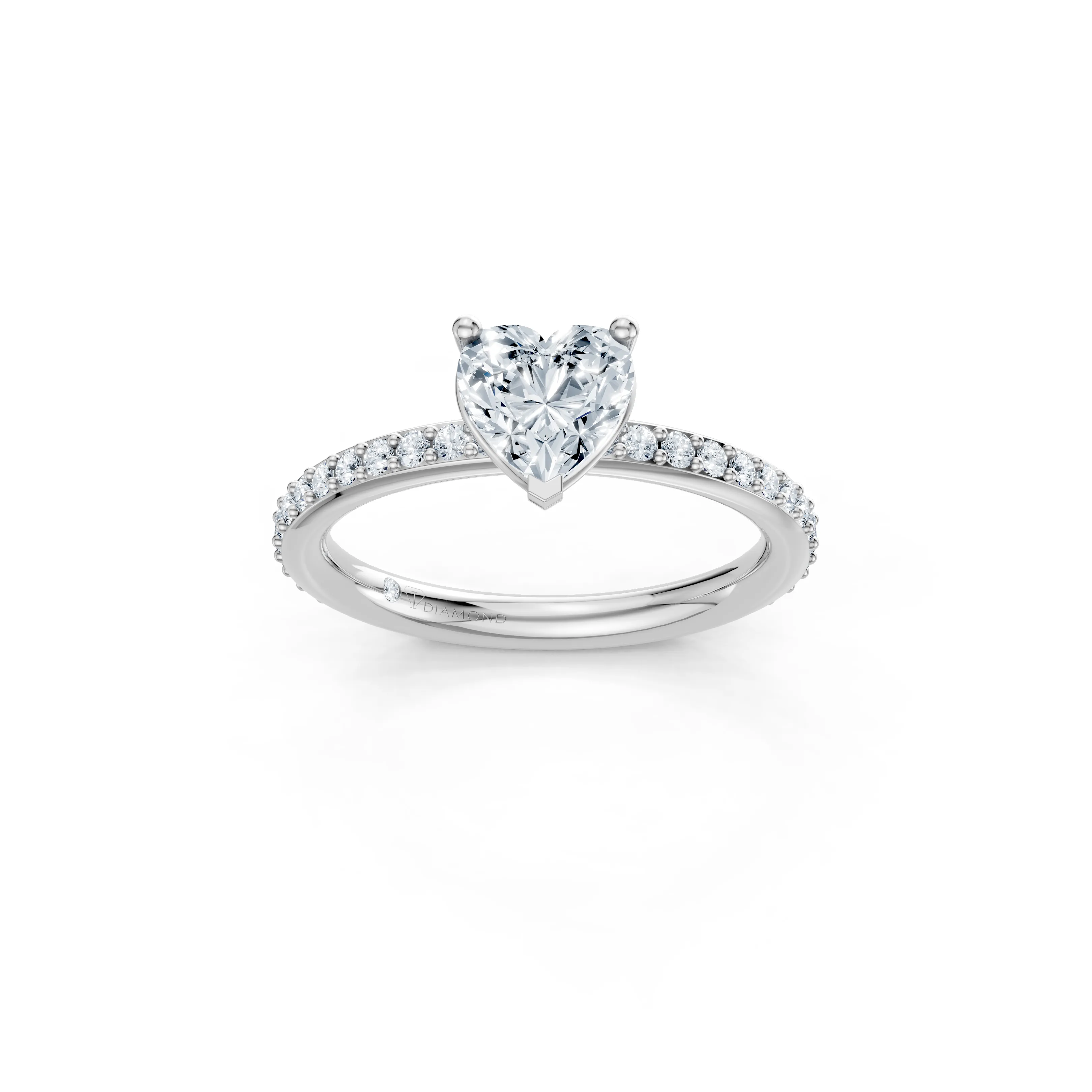 liora heart pave engagement ring - main - 1