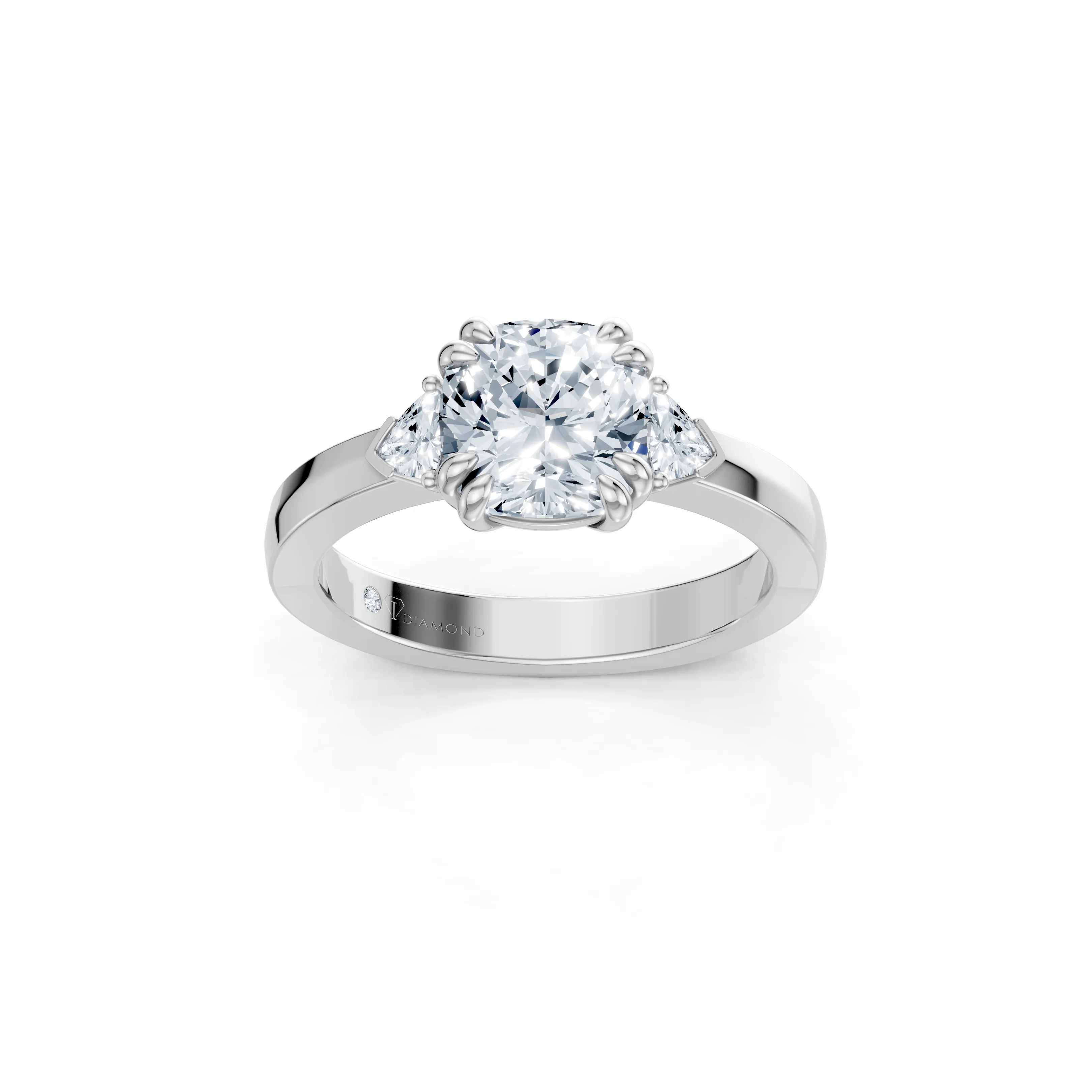 caelina cushion trillion engagement ring - main - 1