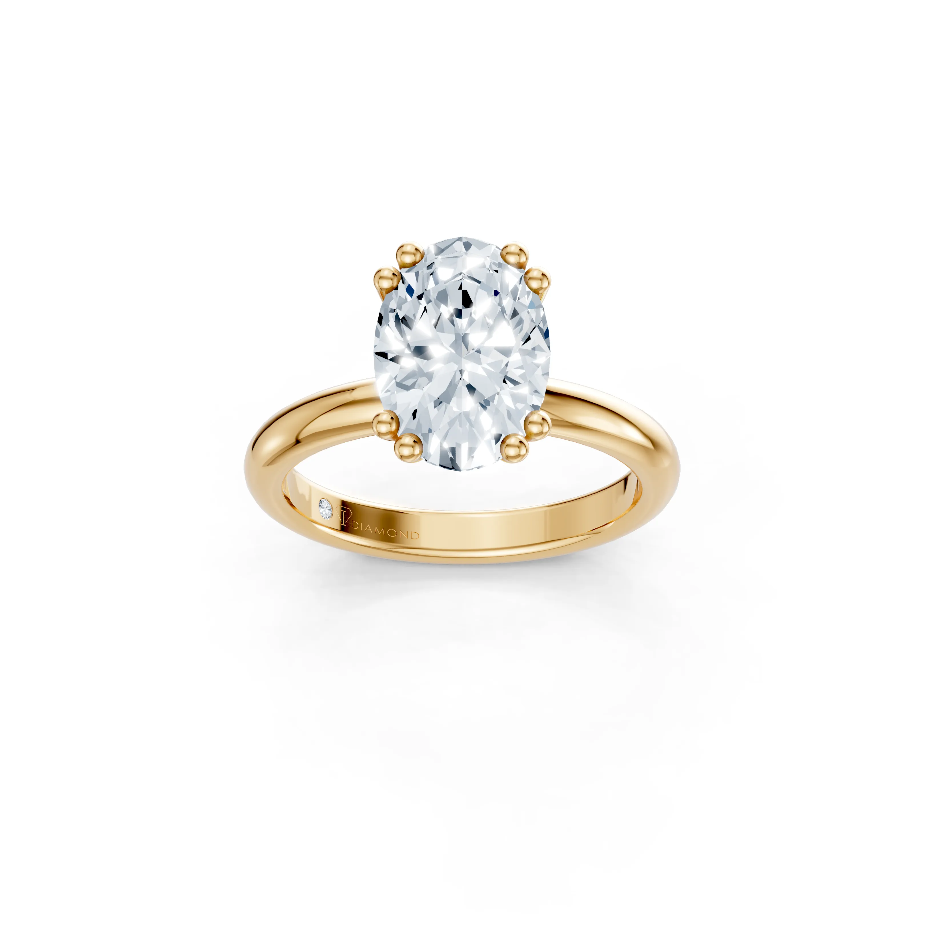 aurora oval solitaire - main - 1