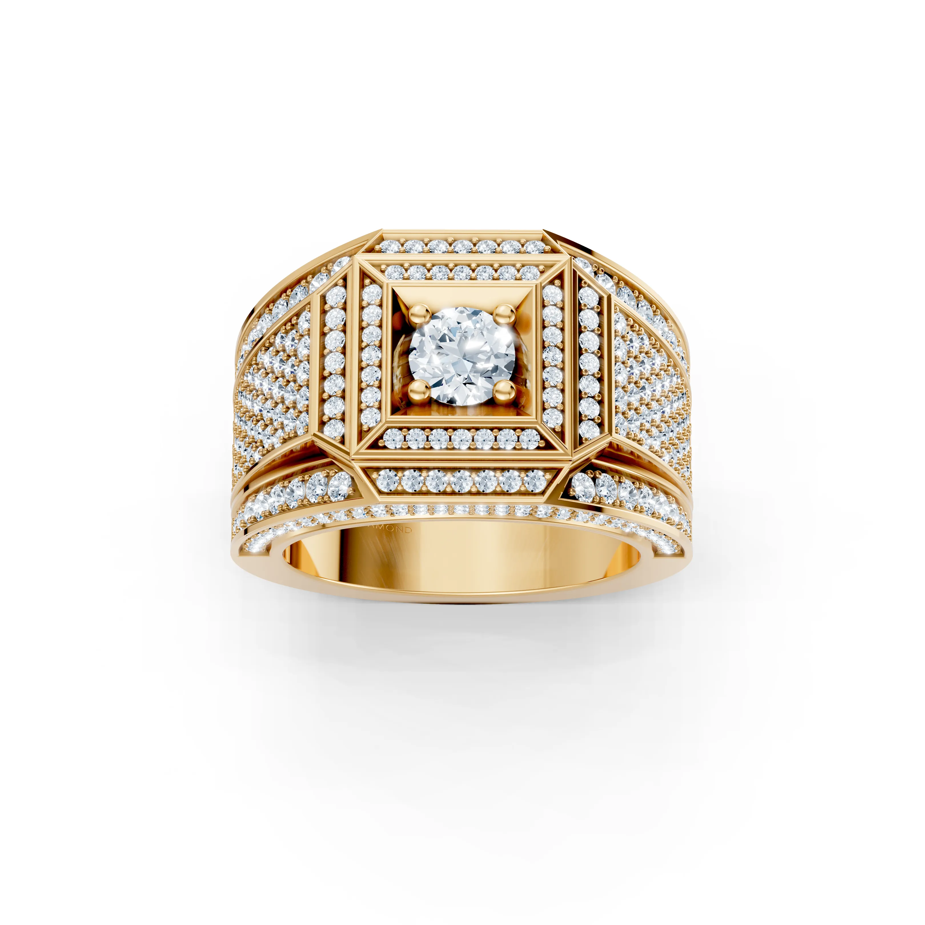 quadrum pave ring - main - 1