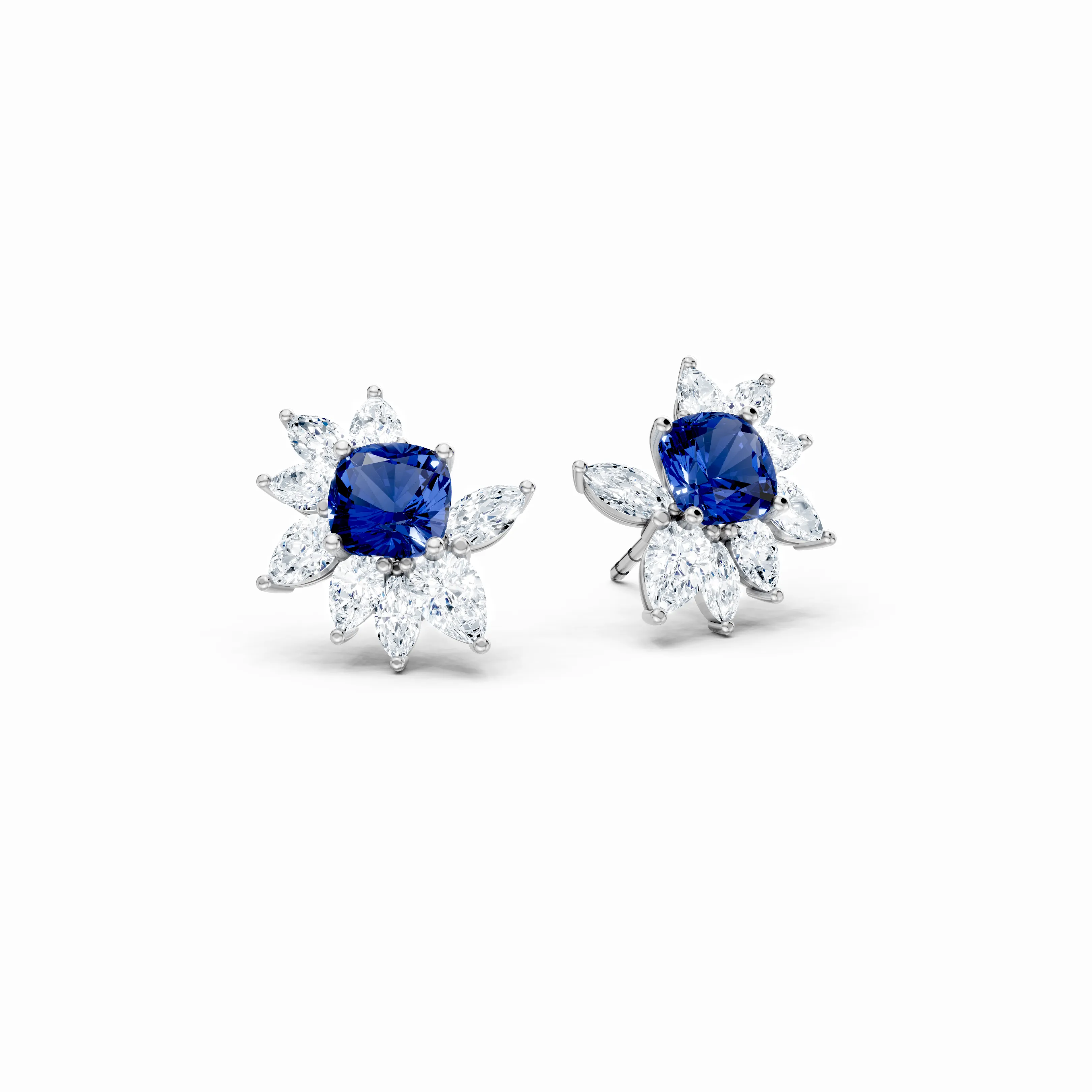 midnight petal cluster earrings - main - 1