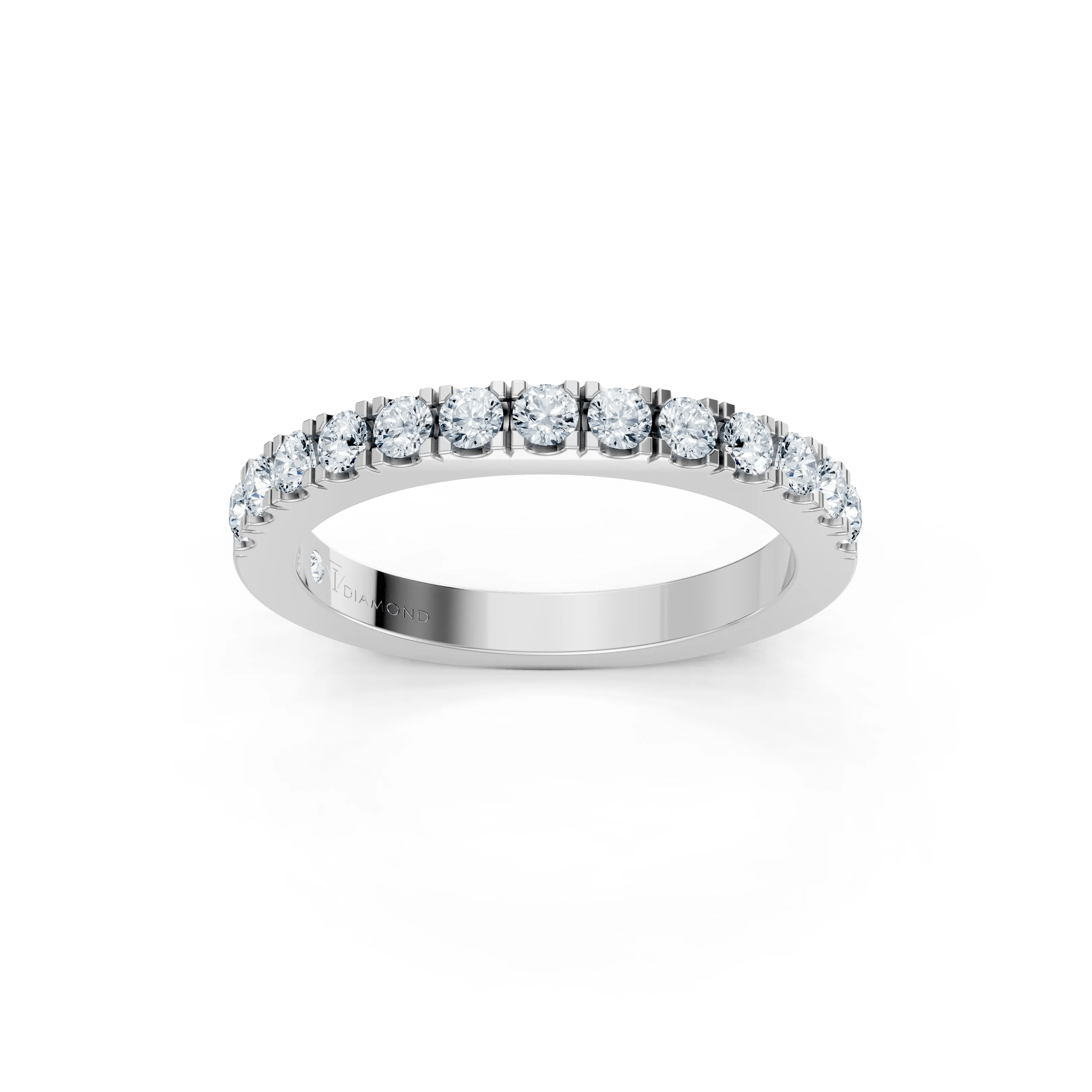 lustrare half eternity diamond band - main - 1