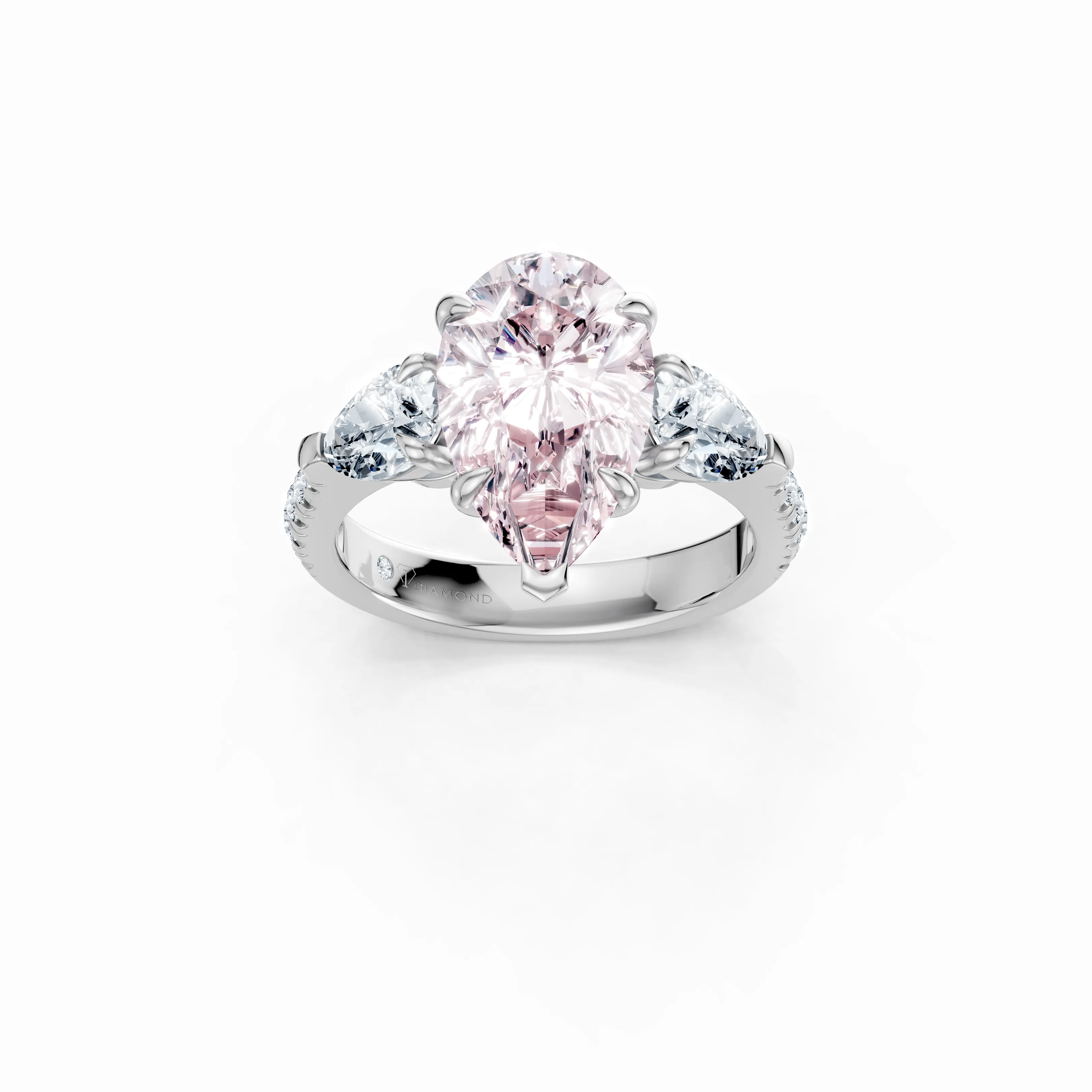 celeste rose trio pear ring - main - 1