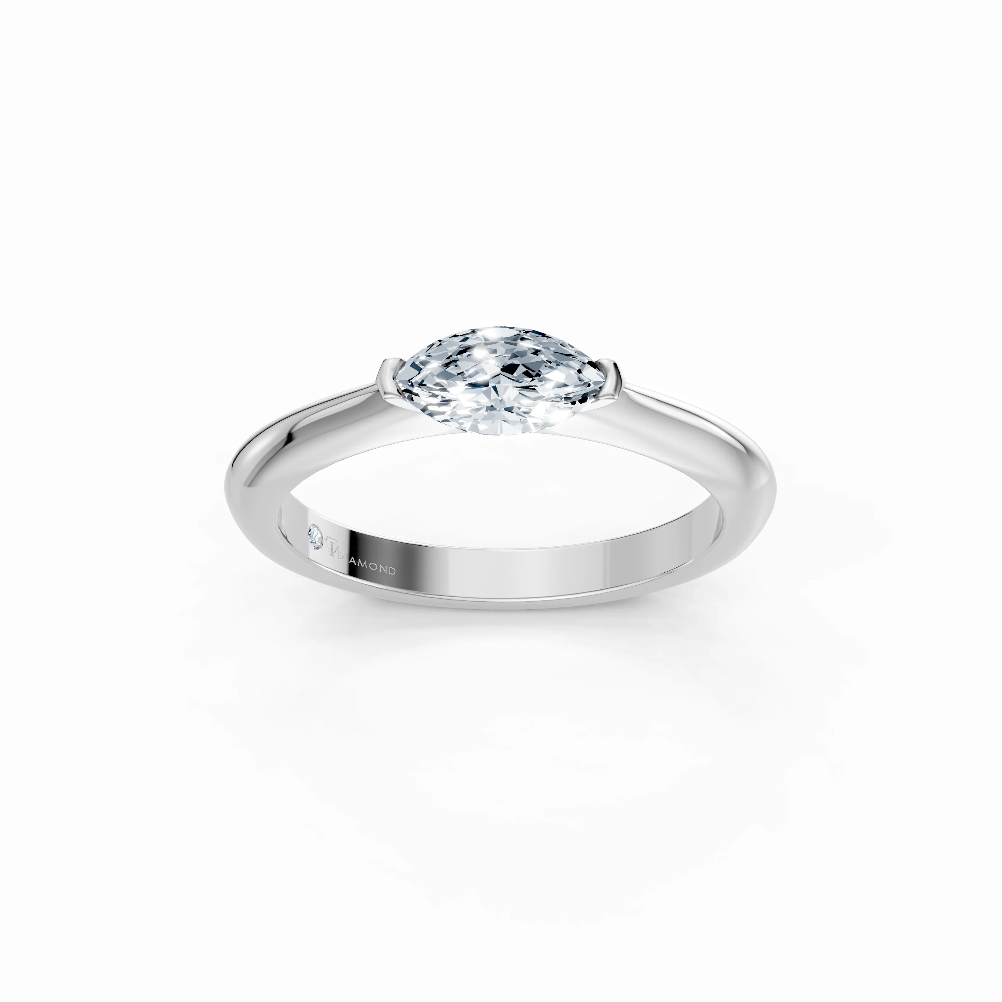 solara marquise solitaire ring - main - 1
