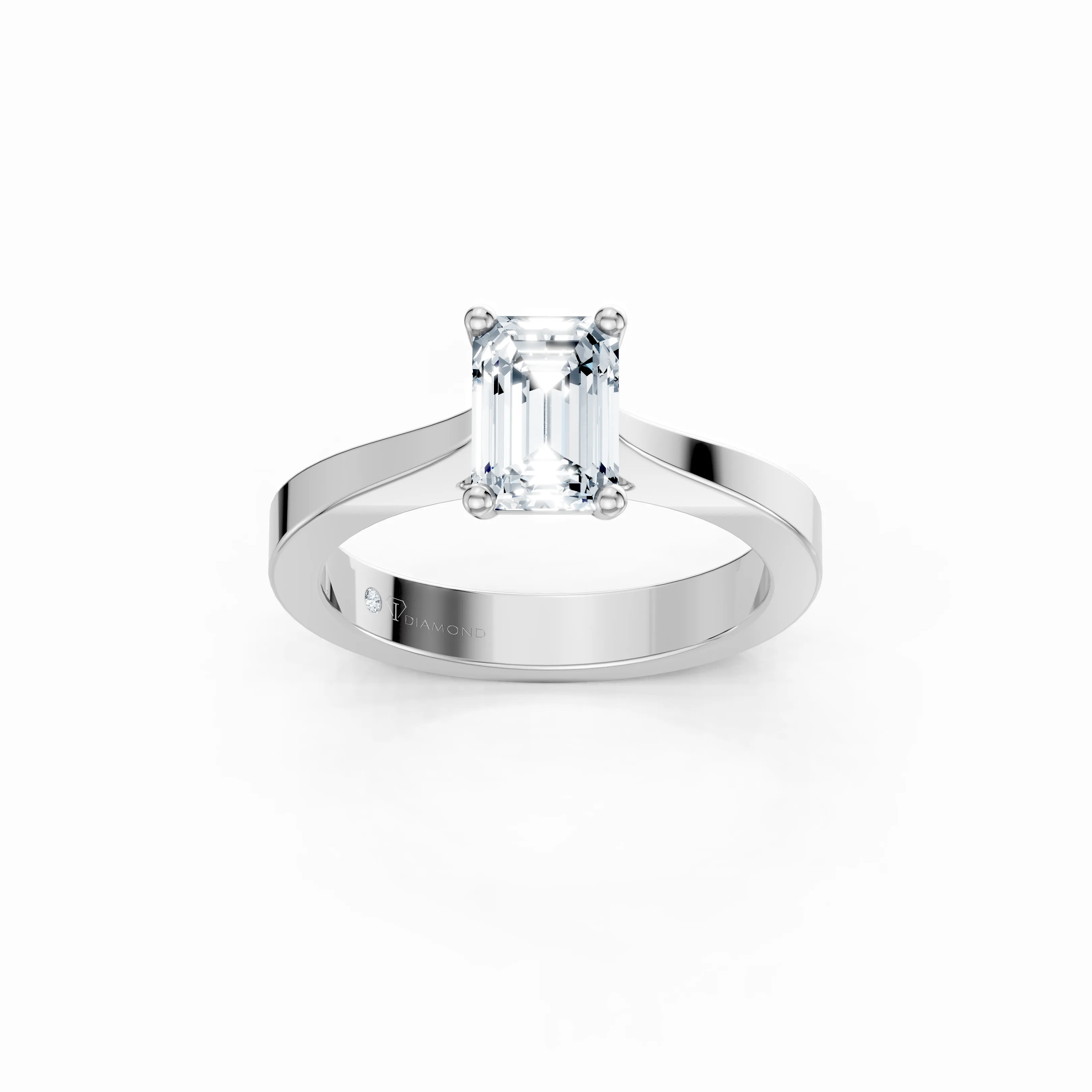 seren emerald solitaire ring - main - 1