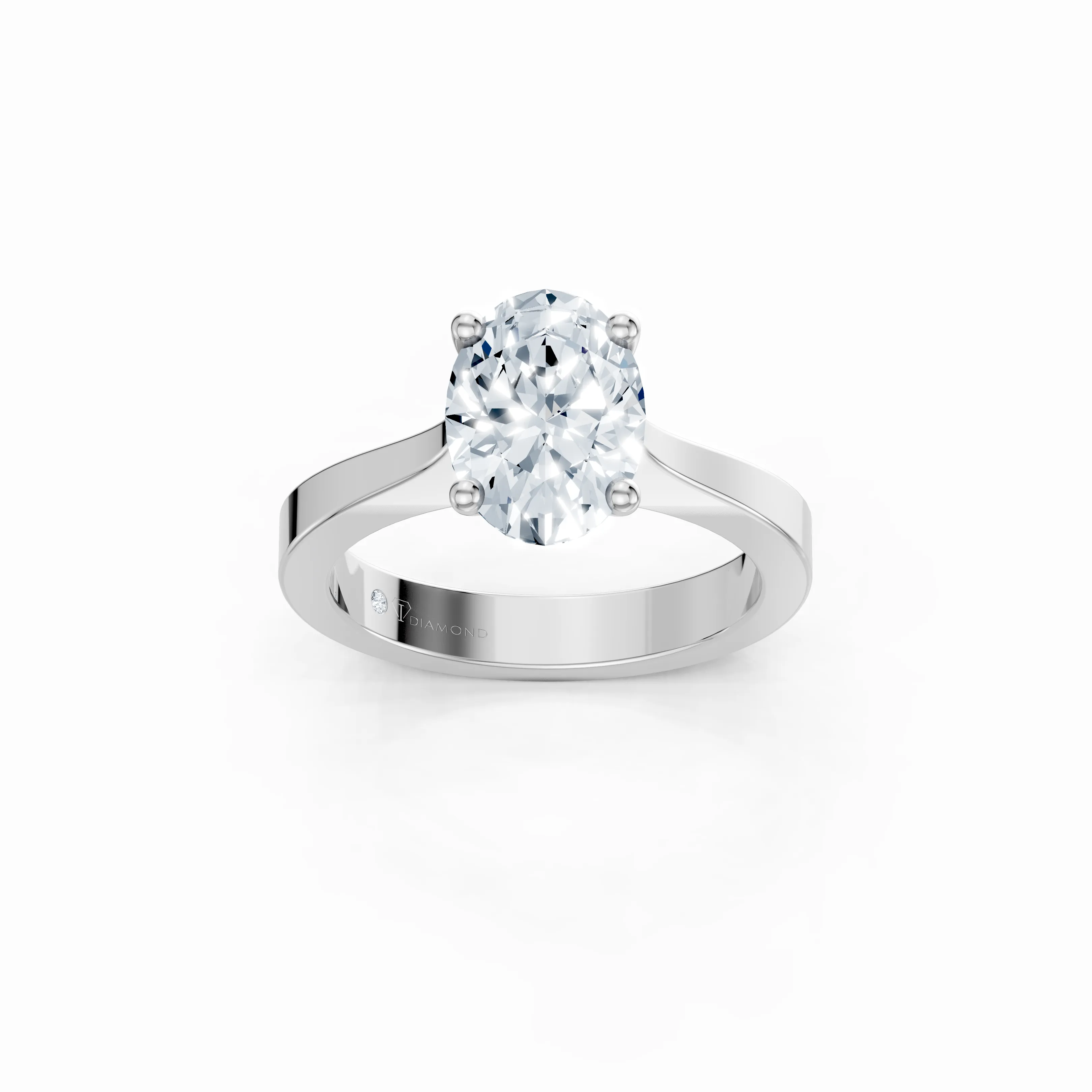 celeste oval solitaire ring - main - 1