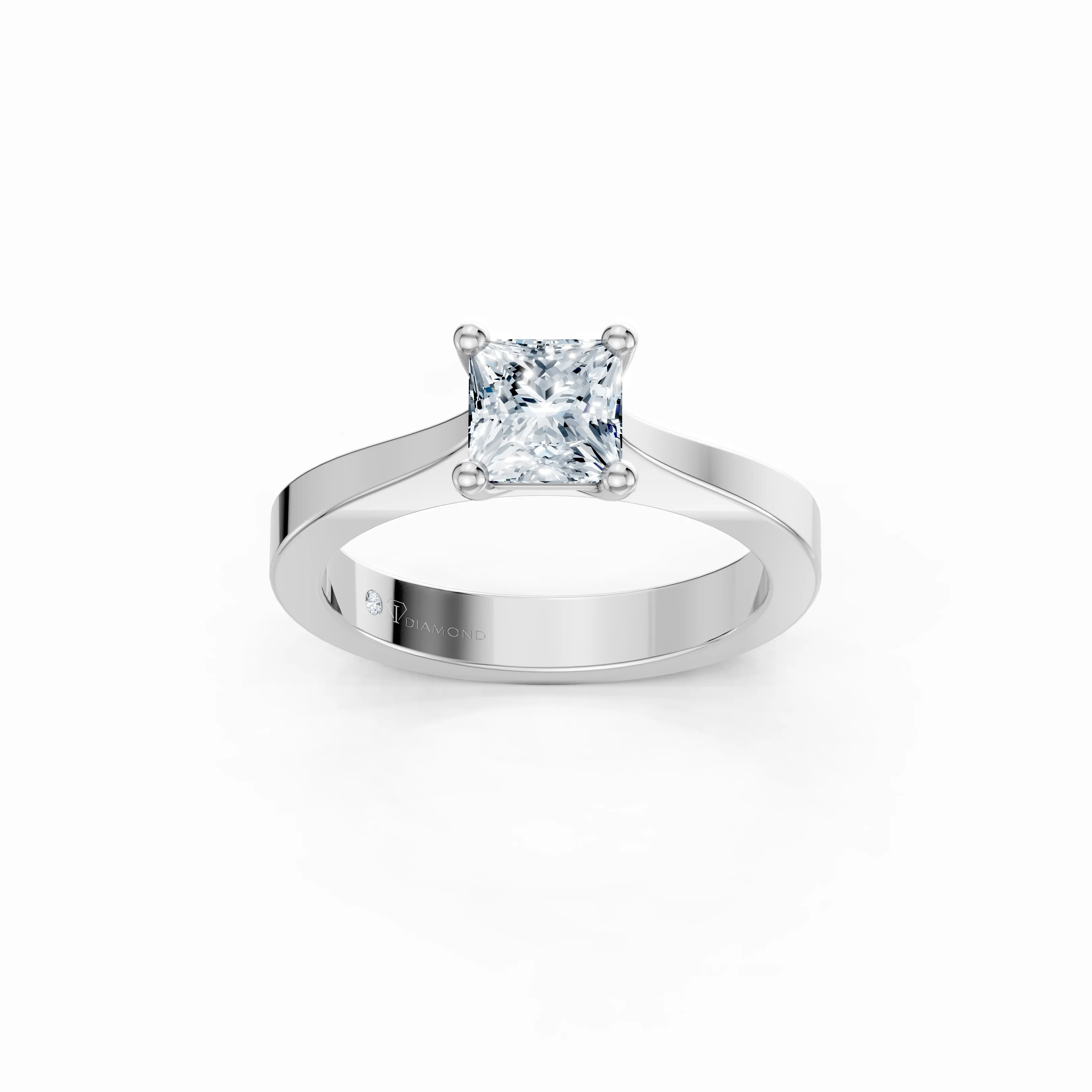 aria princess solitaire ring - main - 1
