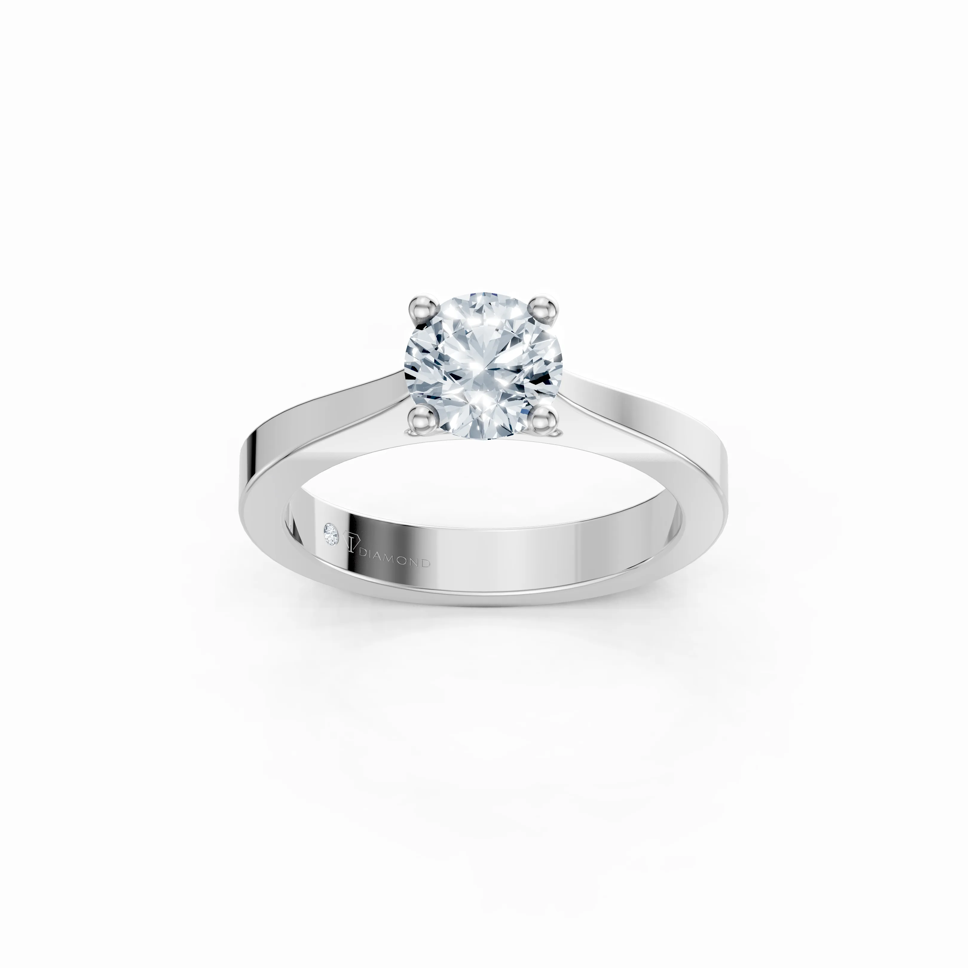 luna round solitaire ring 1 - main - 1