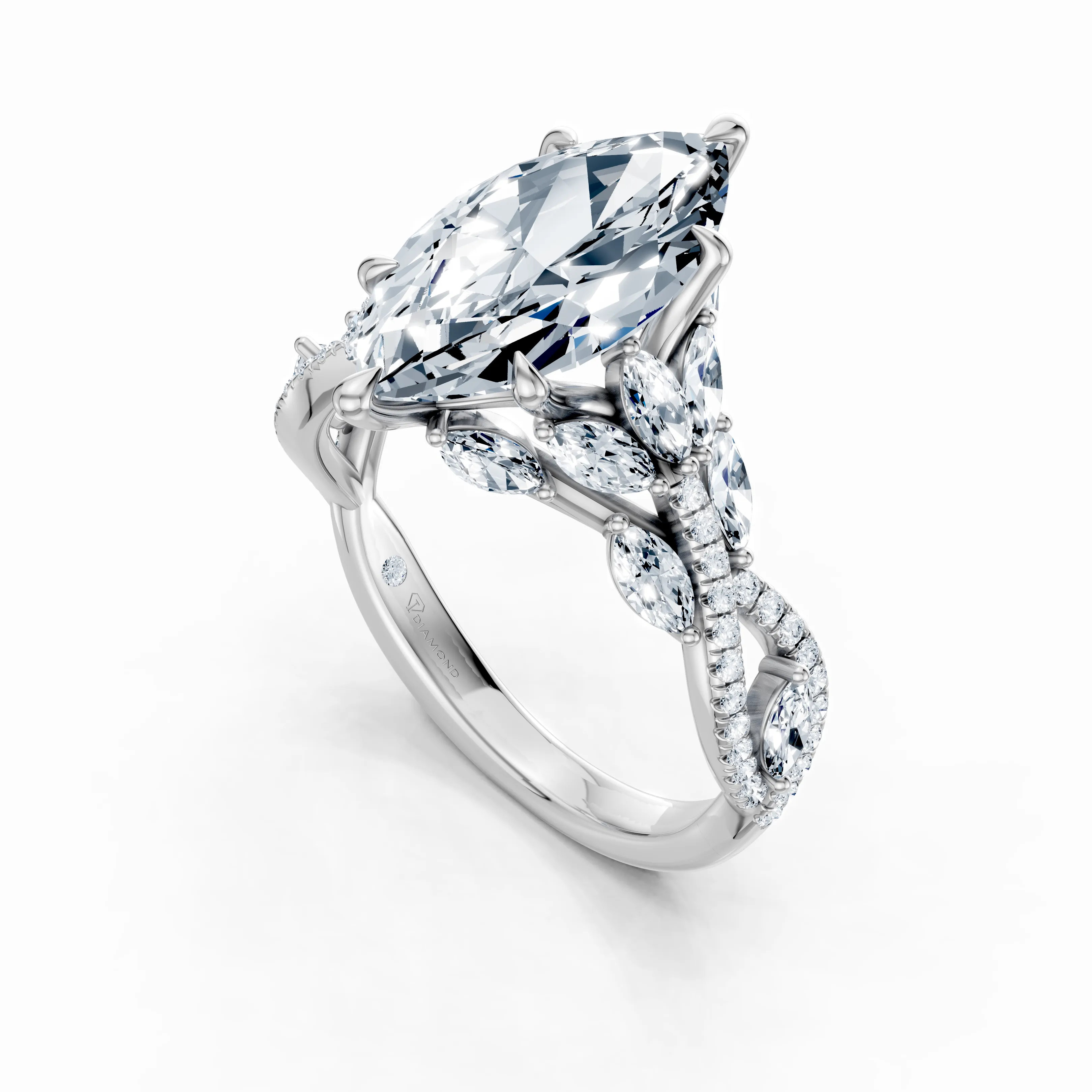 elowen marquise vine ring - gallery - 4