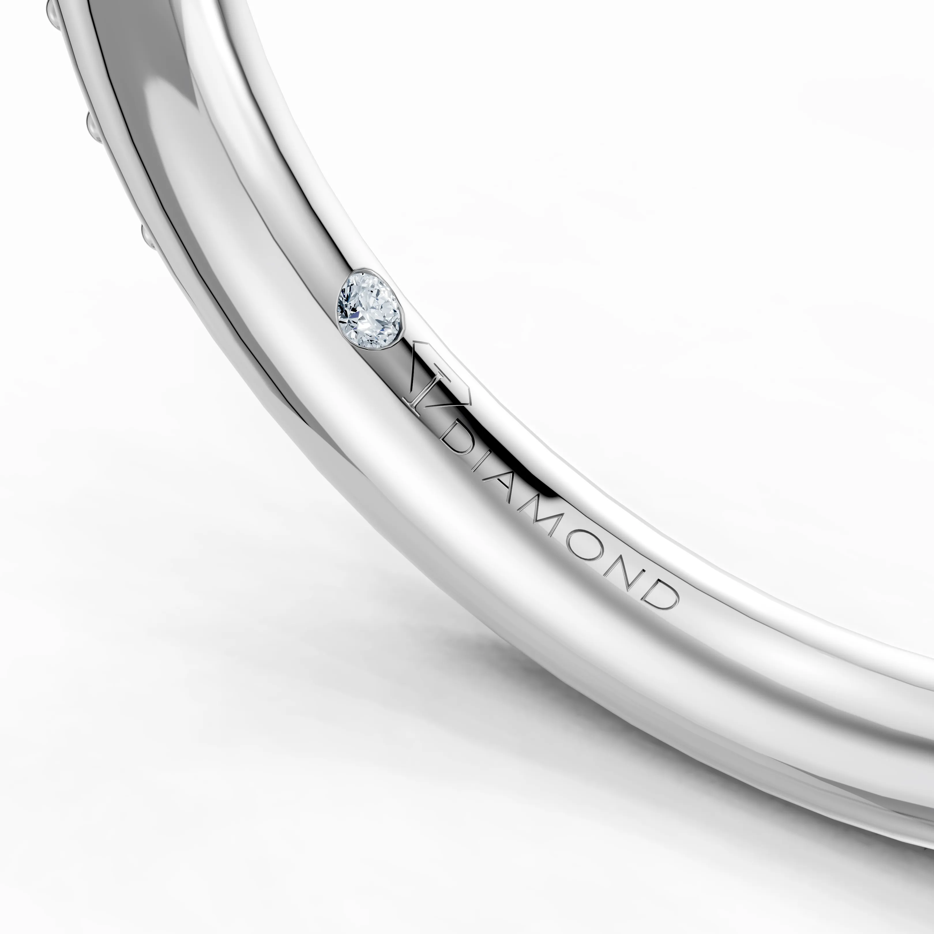 coeur eclatant pave solitaire ring - gallery - 5