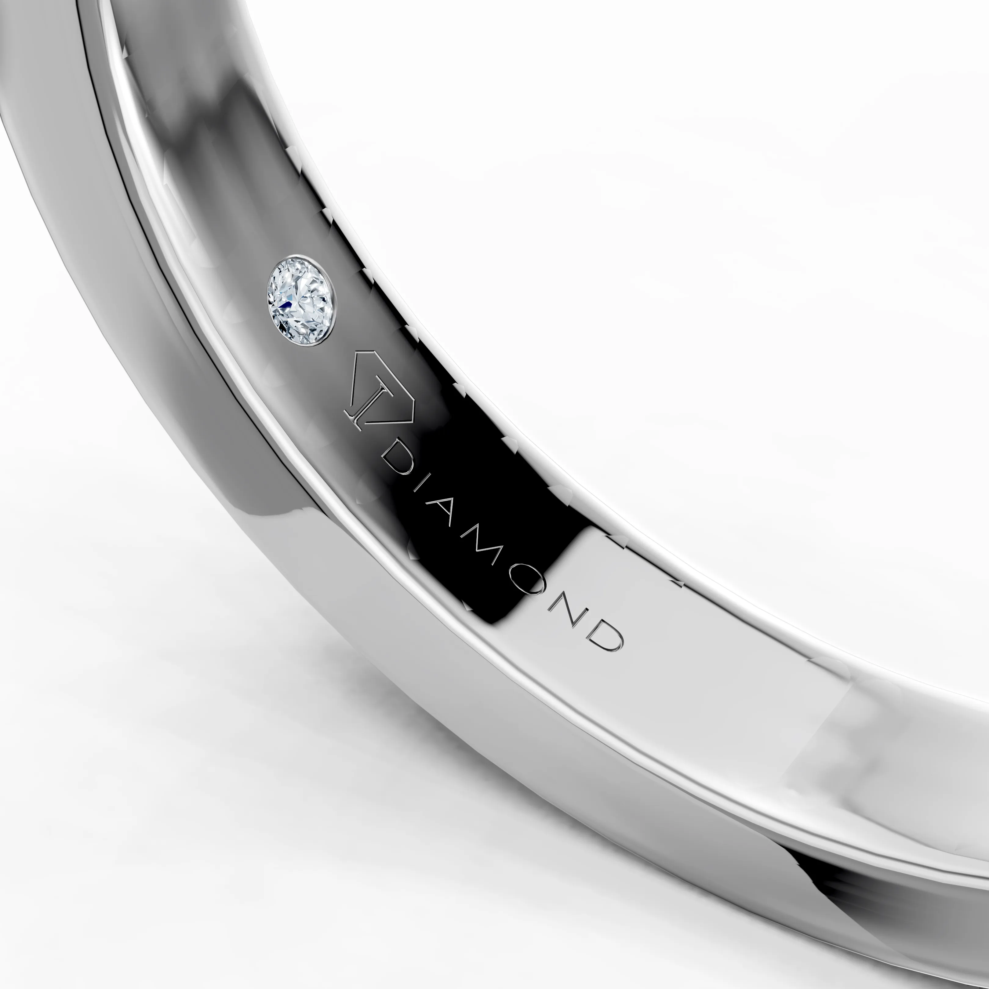 soleia cushion pave solitaire ring - gallery - 6